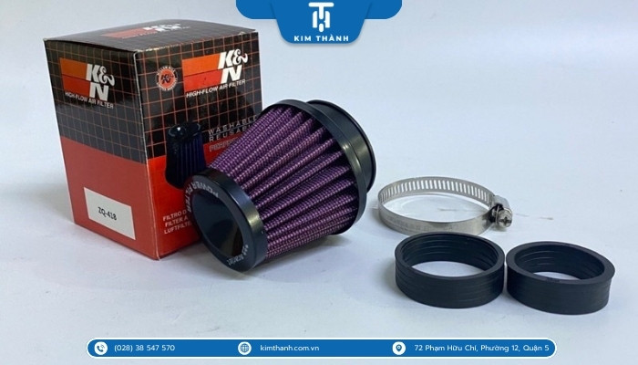 Dòng lọc gió trụ K&N được dùng đặc biệt cho xe Sirius 50cc Fi 