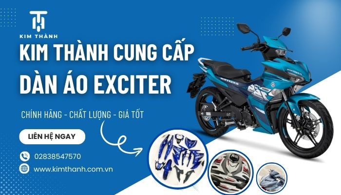 Kim Thành cửa hàng cung cấp dàn áo xe Exciter 135 150 giá sỉ