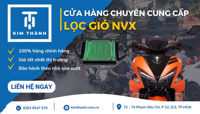 Kim Thành - Địa chỉ mua lọc gió zin NVX giá tốt 