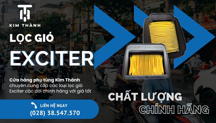 Mua ngay lọc gió Exciter 135/150/155 tại cửa hàng Kim Thành