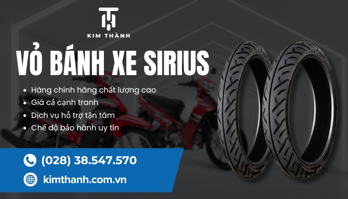 Đặt mua bánh xe Sirius chính hãng, nhiều ưu đãi tại Kim Thành