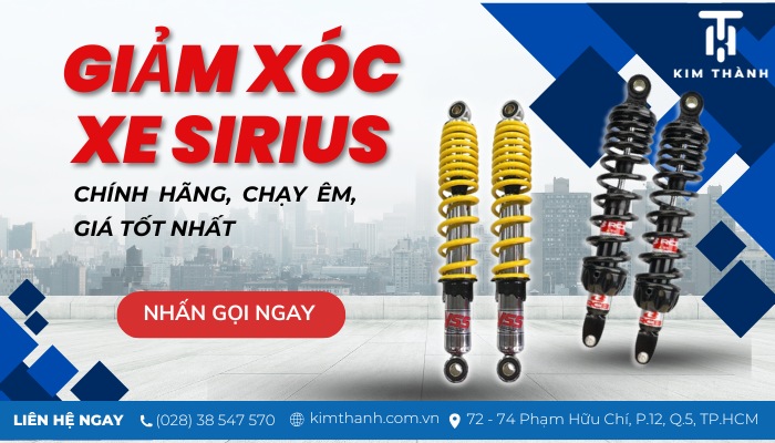 Kim Thành là đơn vị chuyên phân phối phụ tùng xe máy Sirius chính hãng trên thị trường