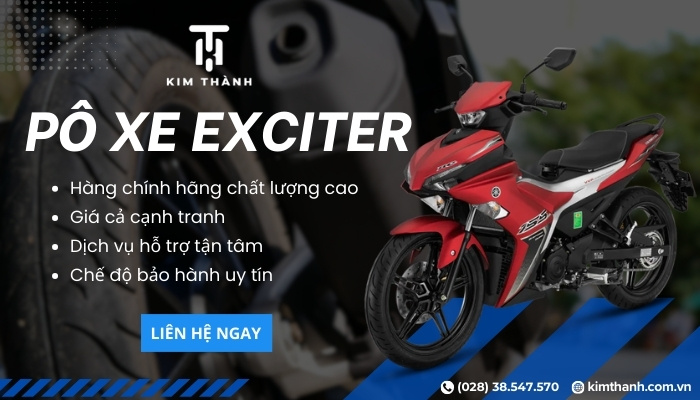 Đặt mua pô xe Exciter chính hãng tại Kim Thành