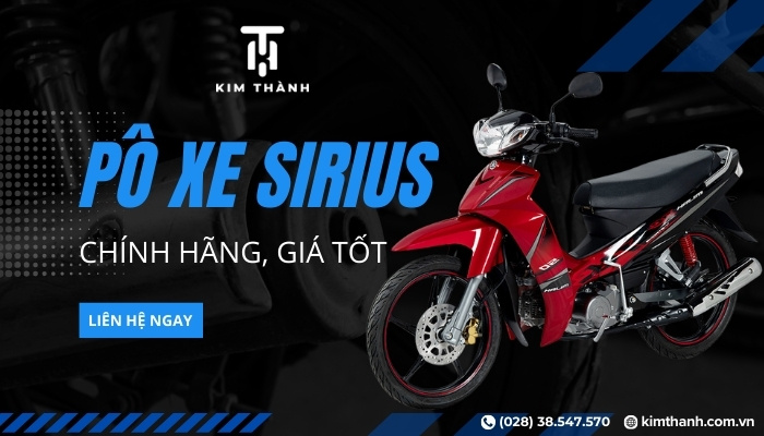 Mua ống pô Sirius​ uy tín chất lượng tốt tại Kim Thành