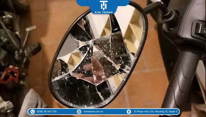 Cách sửa chữa gương xe bị nứt