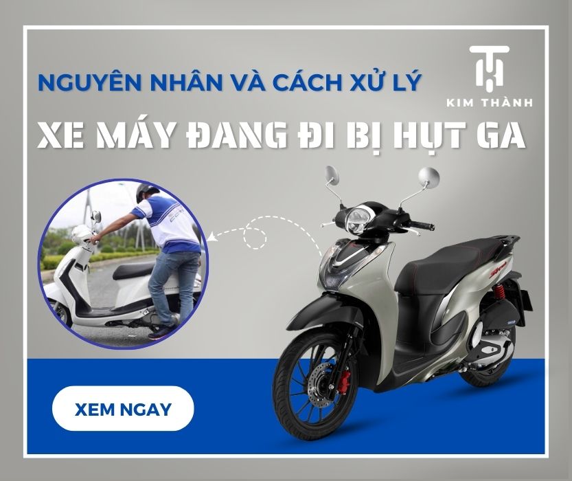 Xe máy đang đi bị hụt ga chết máy