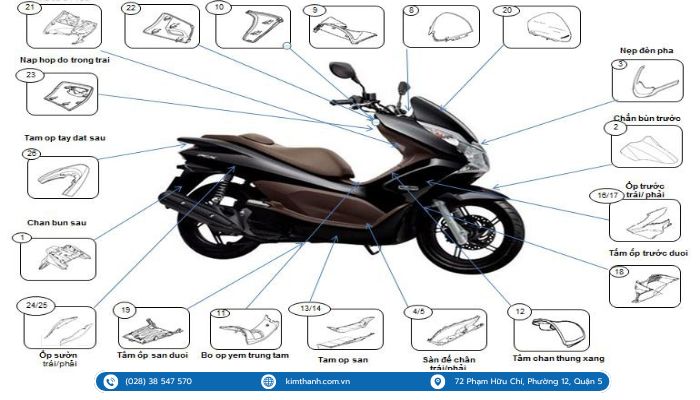 Diện mạo hiện đại của xe PCX 2010