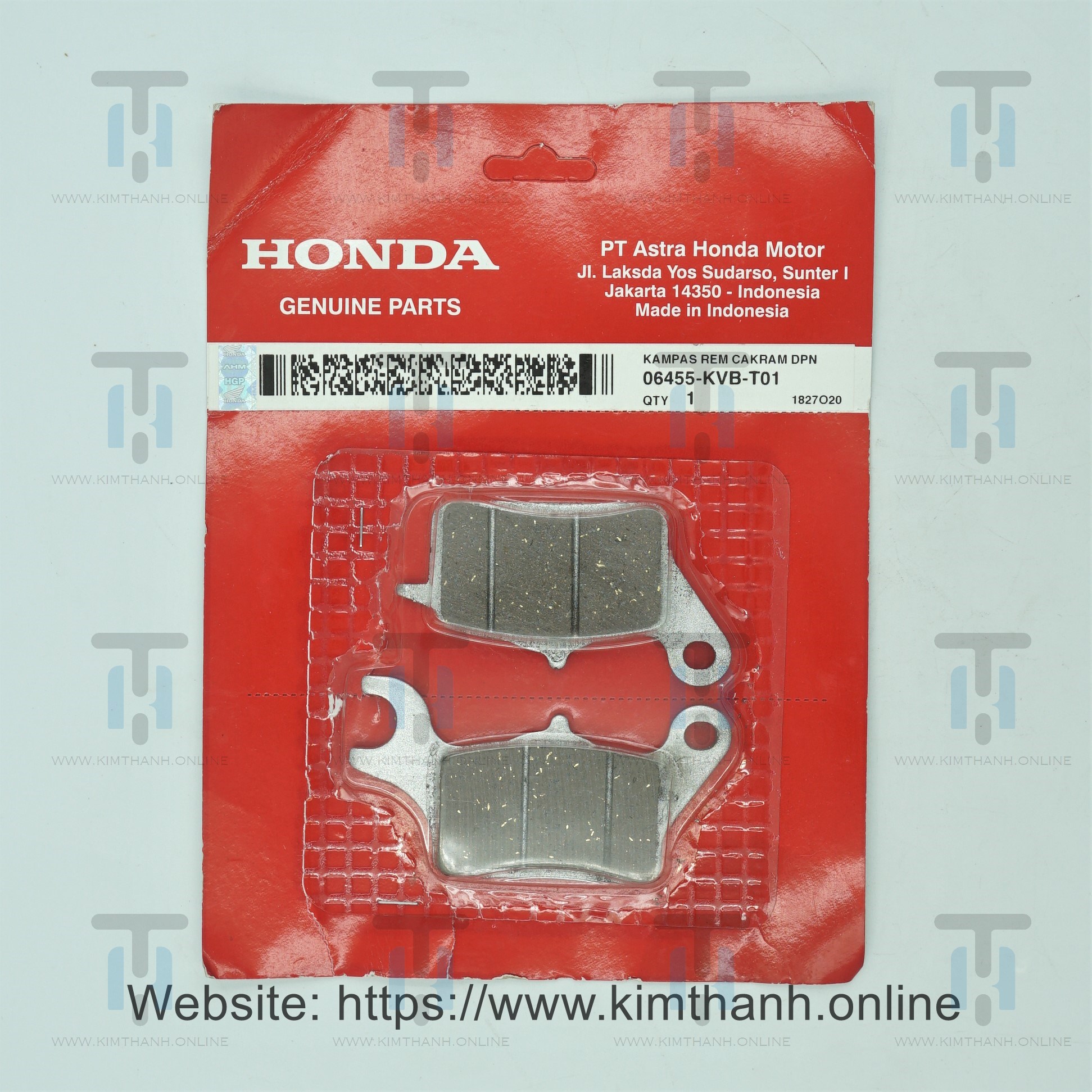 Bố dĩa trước 1 piston Indo Air Blade 2011 2012 đầu bò