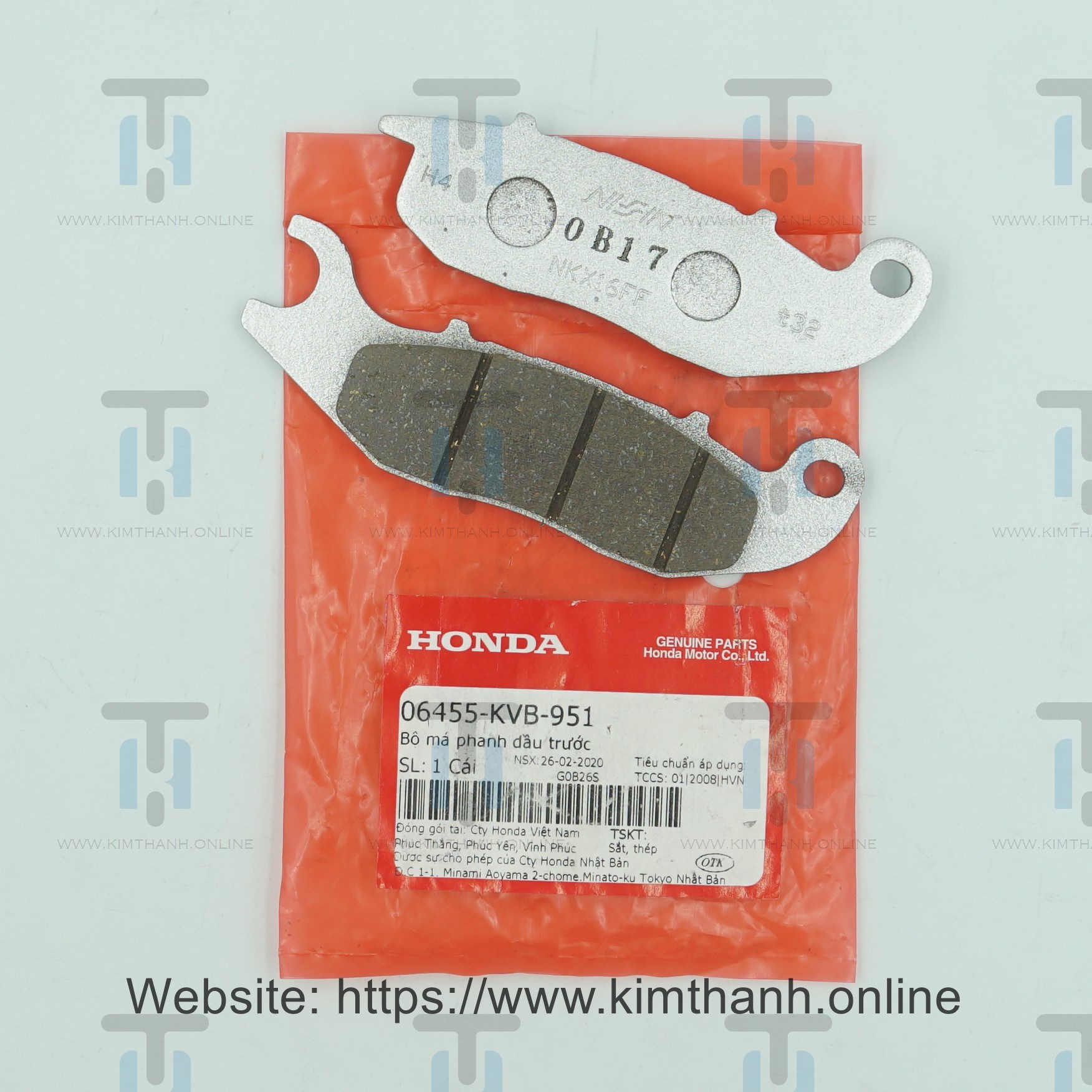 Bố dĩa trước 2 piston Air Blade đời đầu