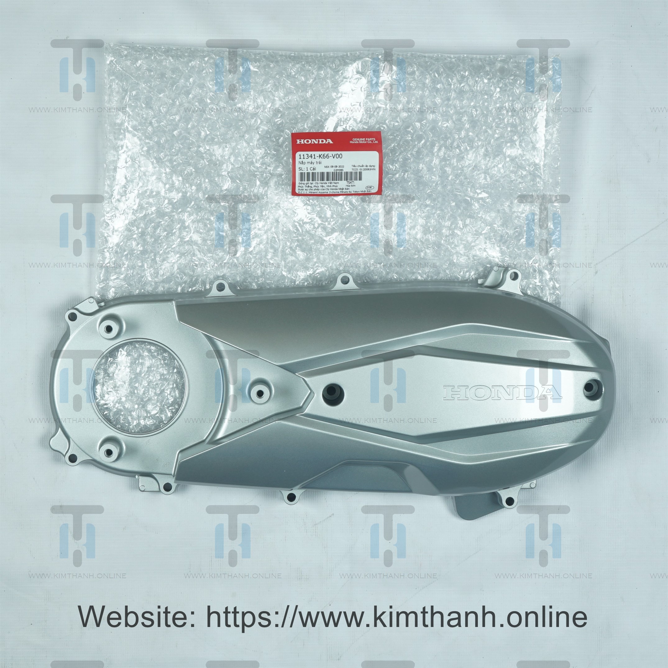 Lốc nồi xe Air Blade 2016 màu bạc - Không lỗ giò đạp