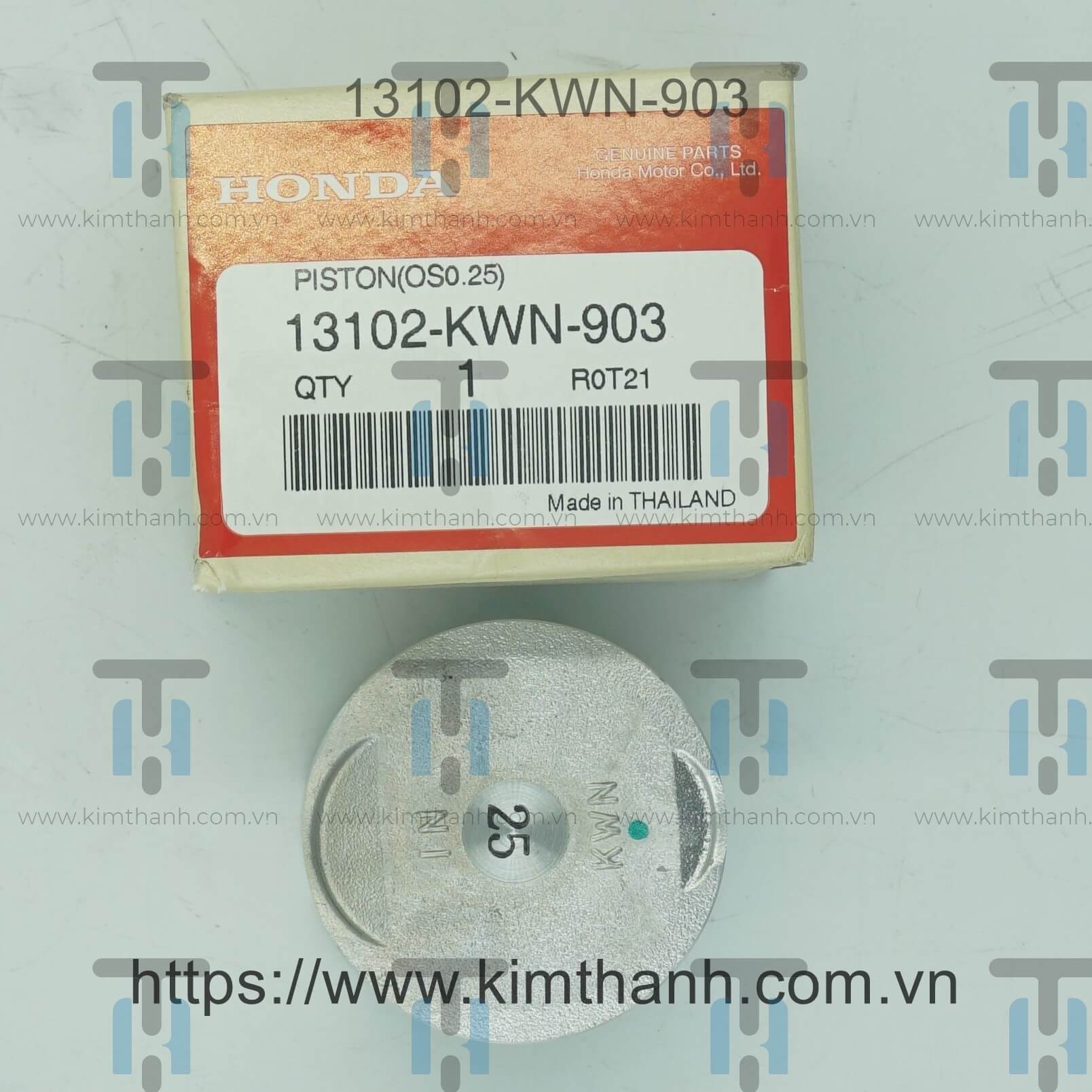 Piston Thái Lan - cos 1 PCX 2010 đời đầu