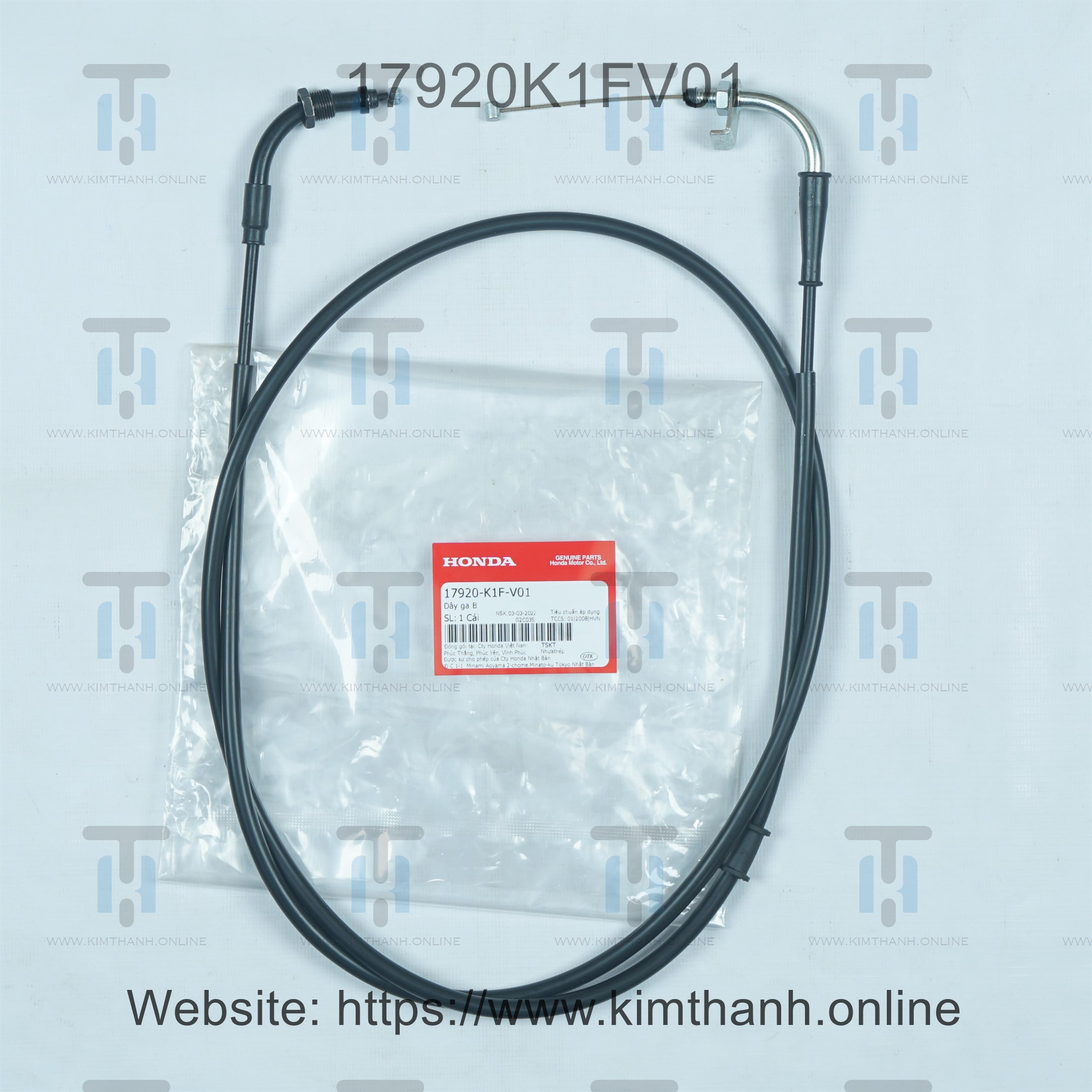 Dây ga B Air Blade 2020 - 2021 đèn LED