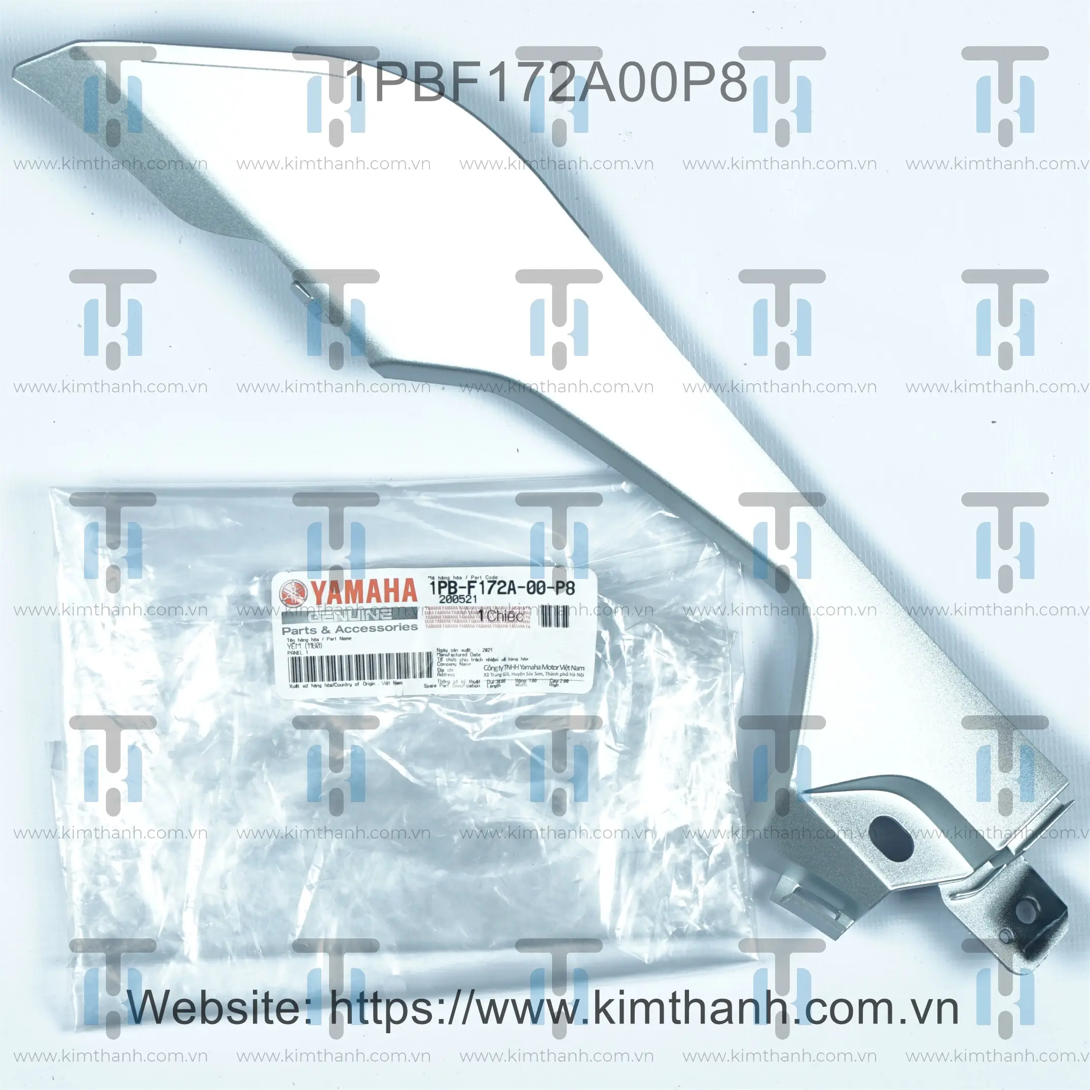 Nẹp mỏ cày bạc mờ trái Jupiter Fi 2014