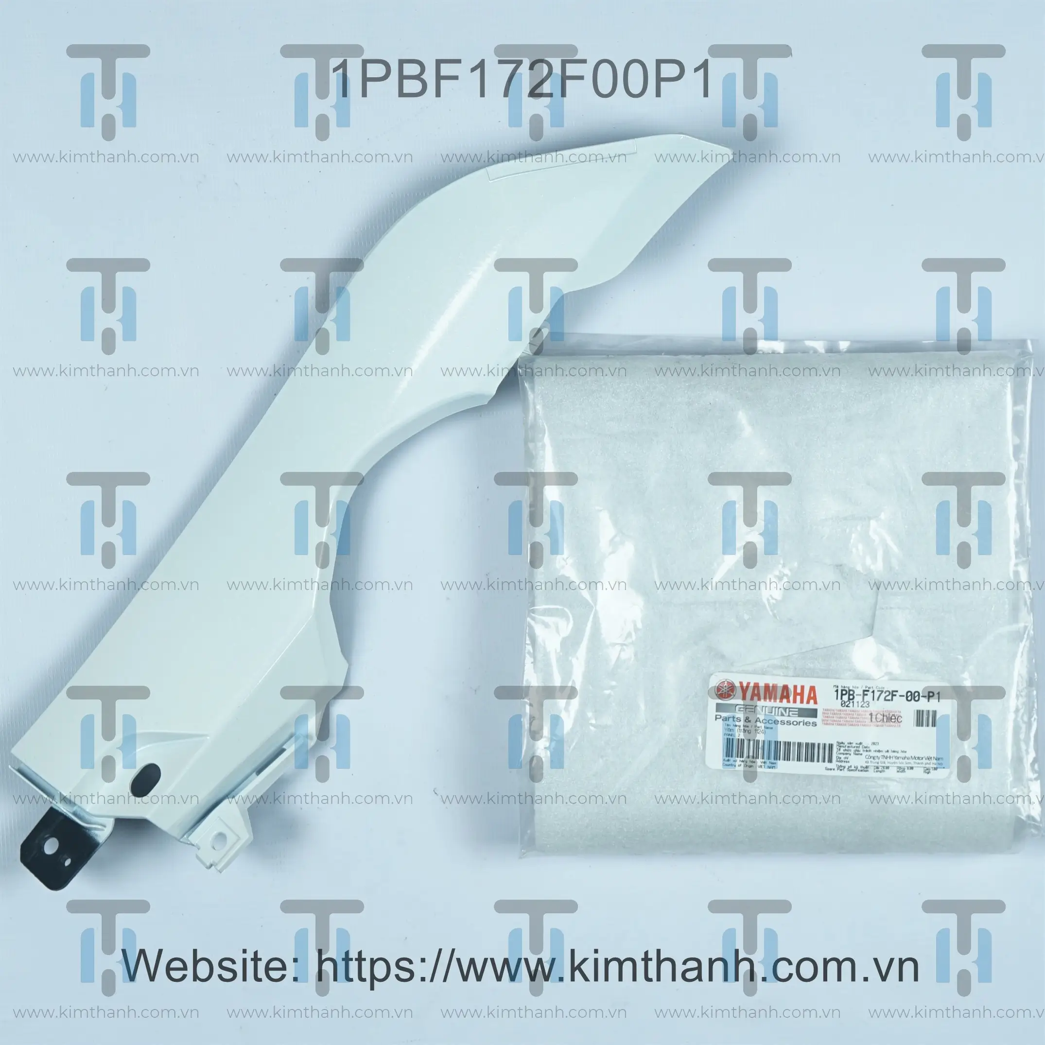 Nẹp mỏ cày trắng sữa phải Jupiter Fi 2014