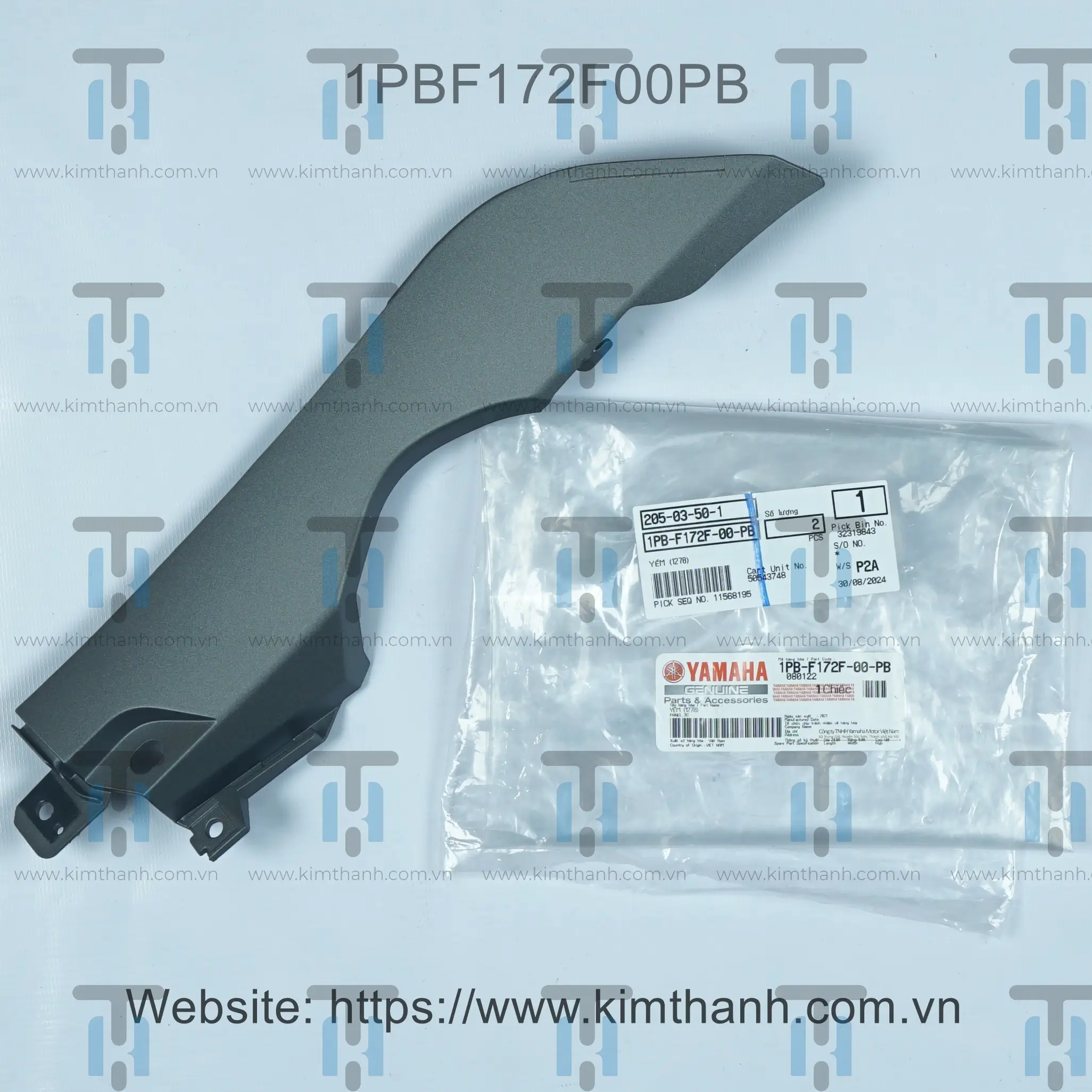 Nẹp mỏ cày xám mờ phải Jupiter Fi 2014