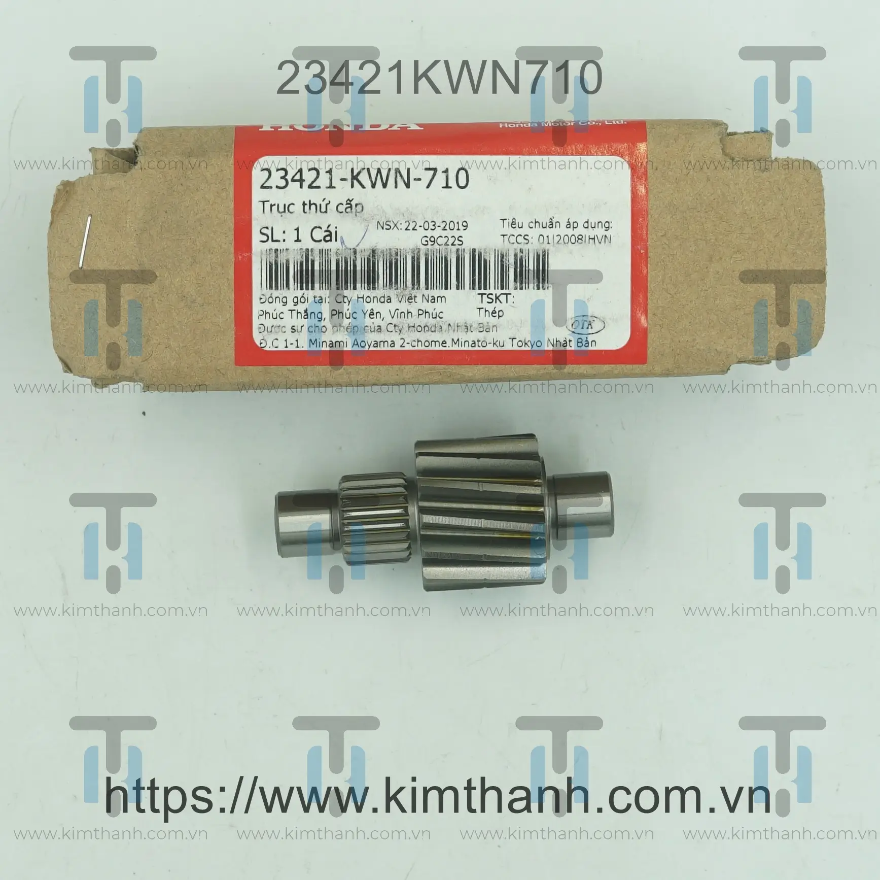Trục thứ cấp (NS-Nhông nhỏ 13T) PCX 2010