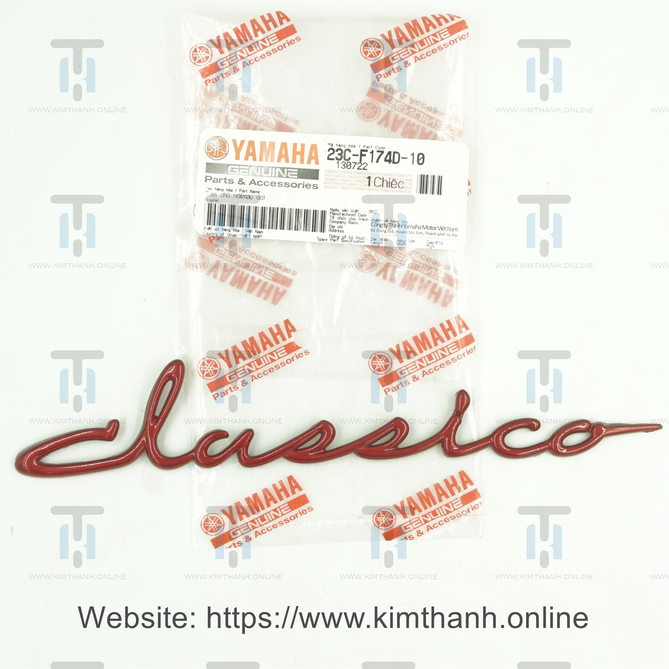 Tem ốp sườn đỏ phải Classico