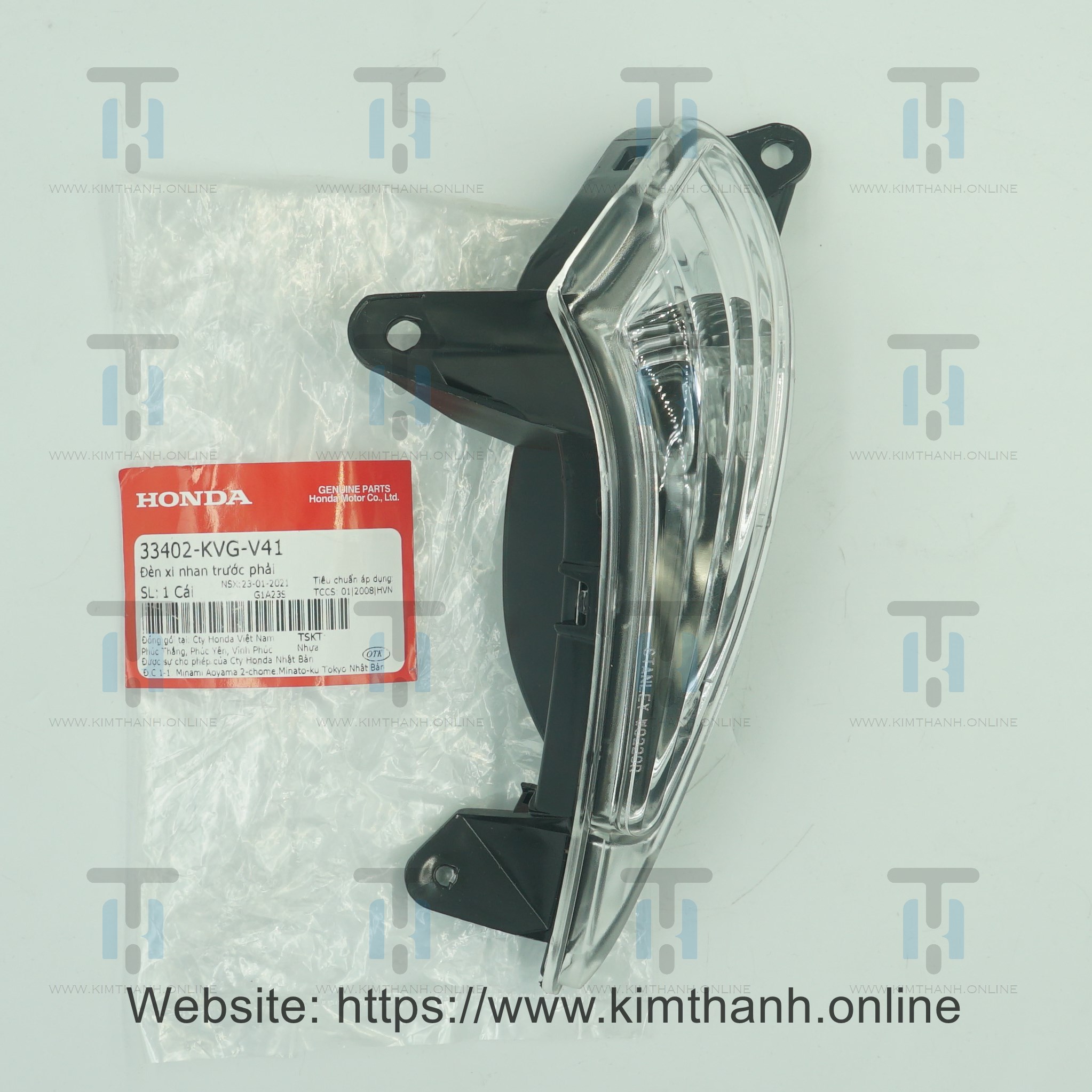 Xi nhan trước phải Air Blade 2011 2012 đầu bò