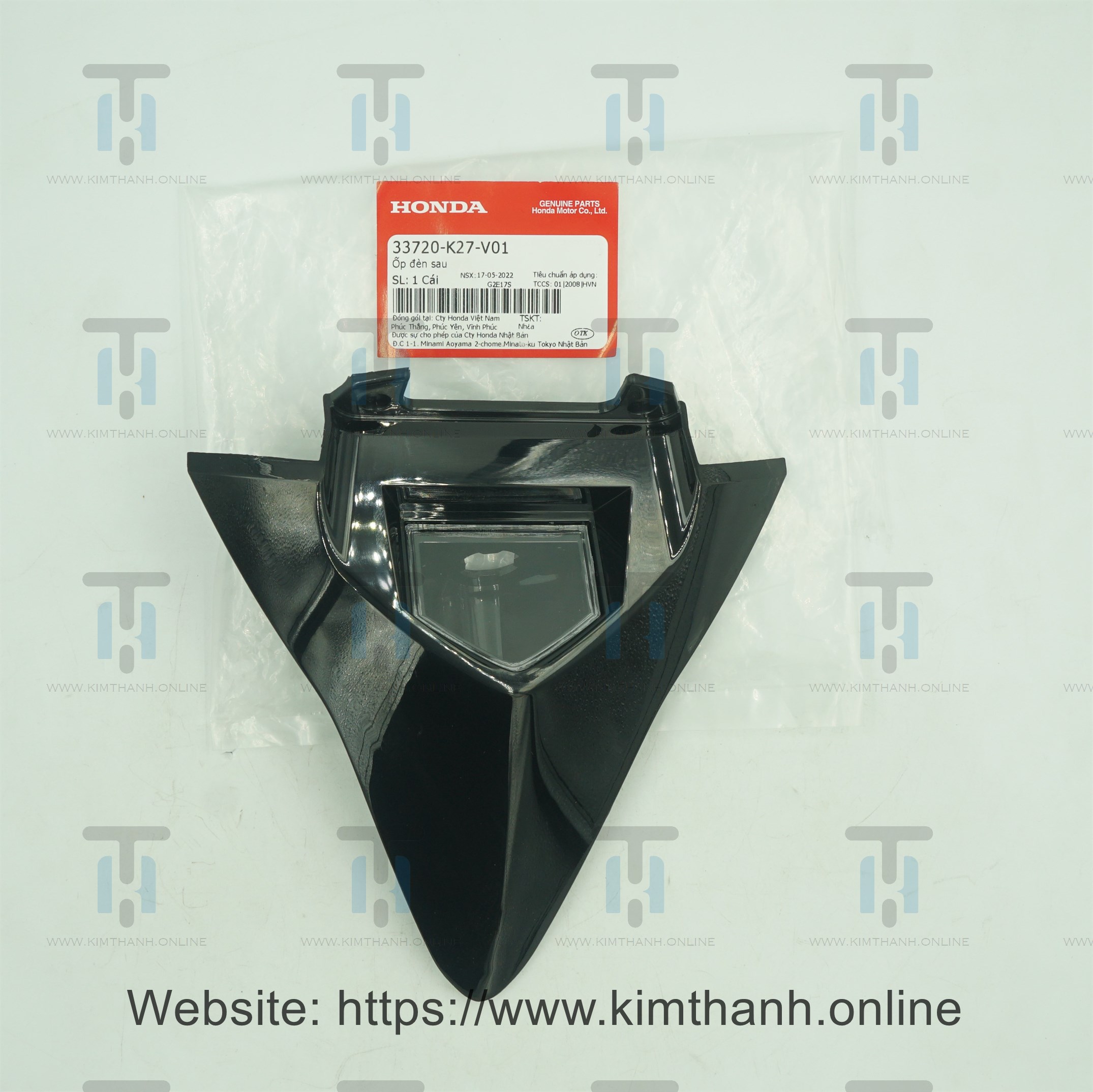 Nối ốp sườn dưới đen bóng Air Blade 2013 - 2015 đèn cầu