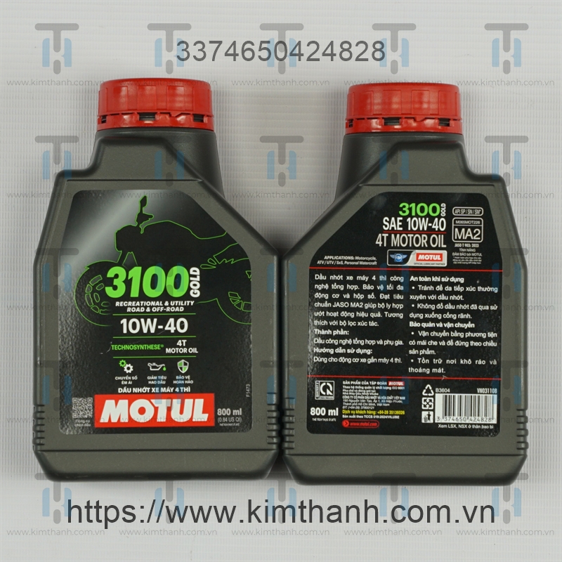 Nhớt xe số 3100 - 0,8 lít Motul