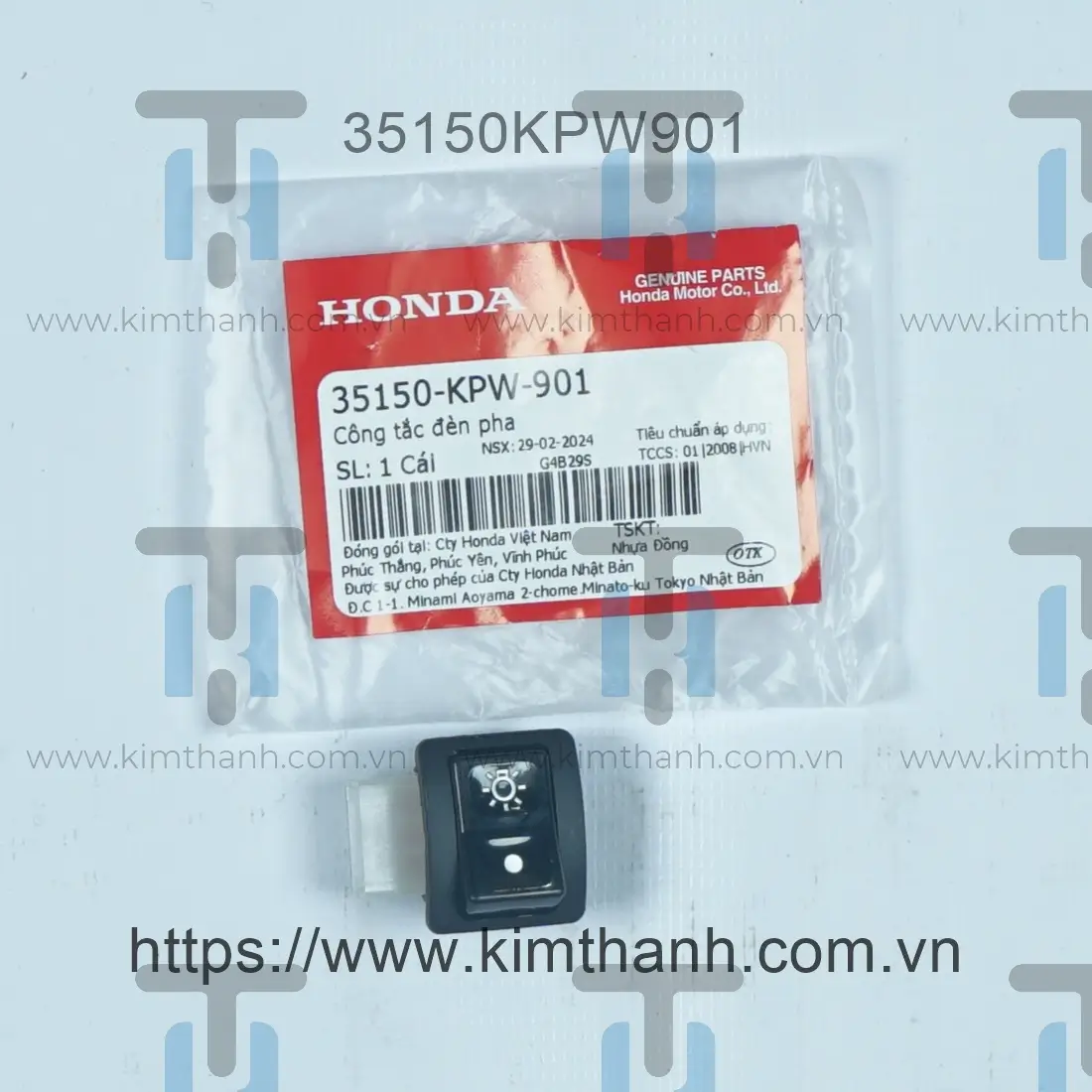 Nút mở đèn Wave Alpha 2006