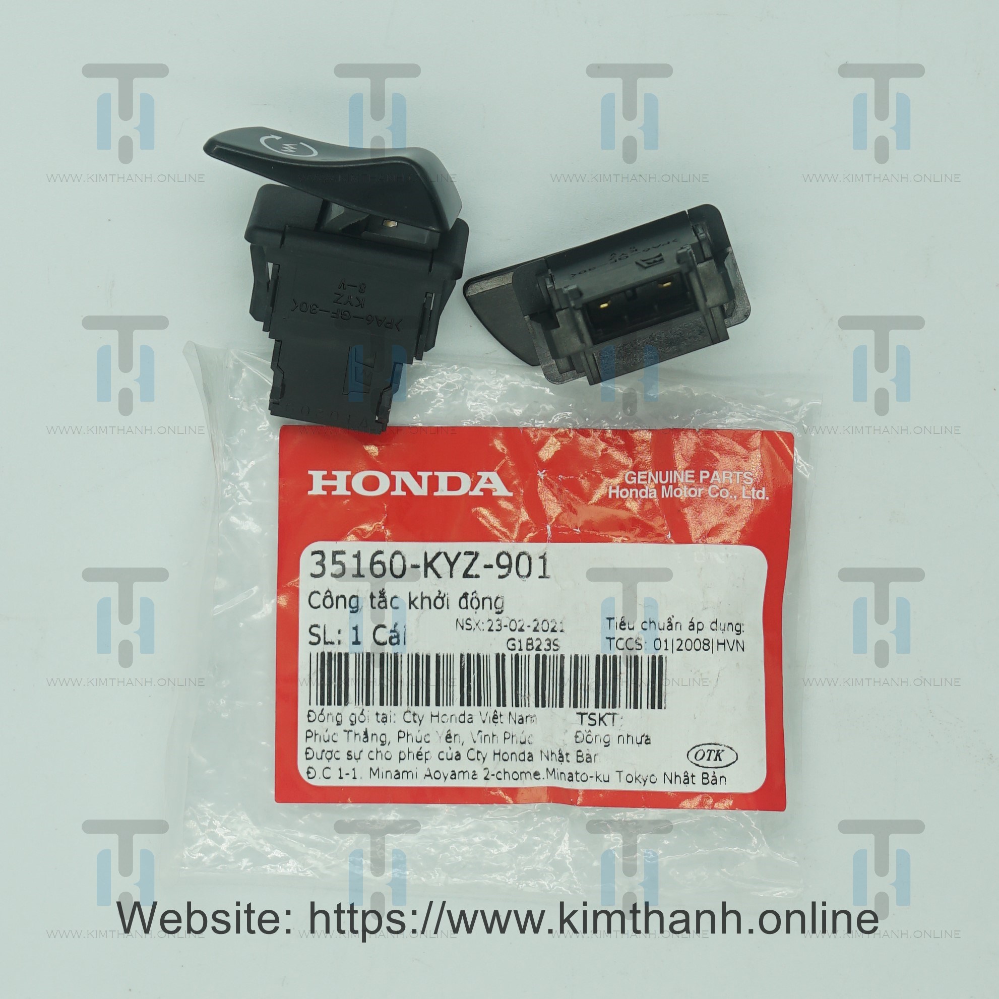 Công tắc đề Air Blade 2013 - 2015 đèn cầu