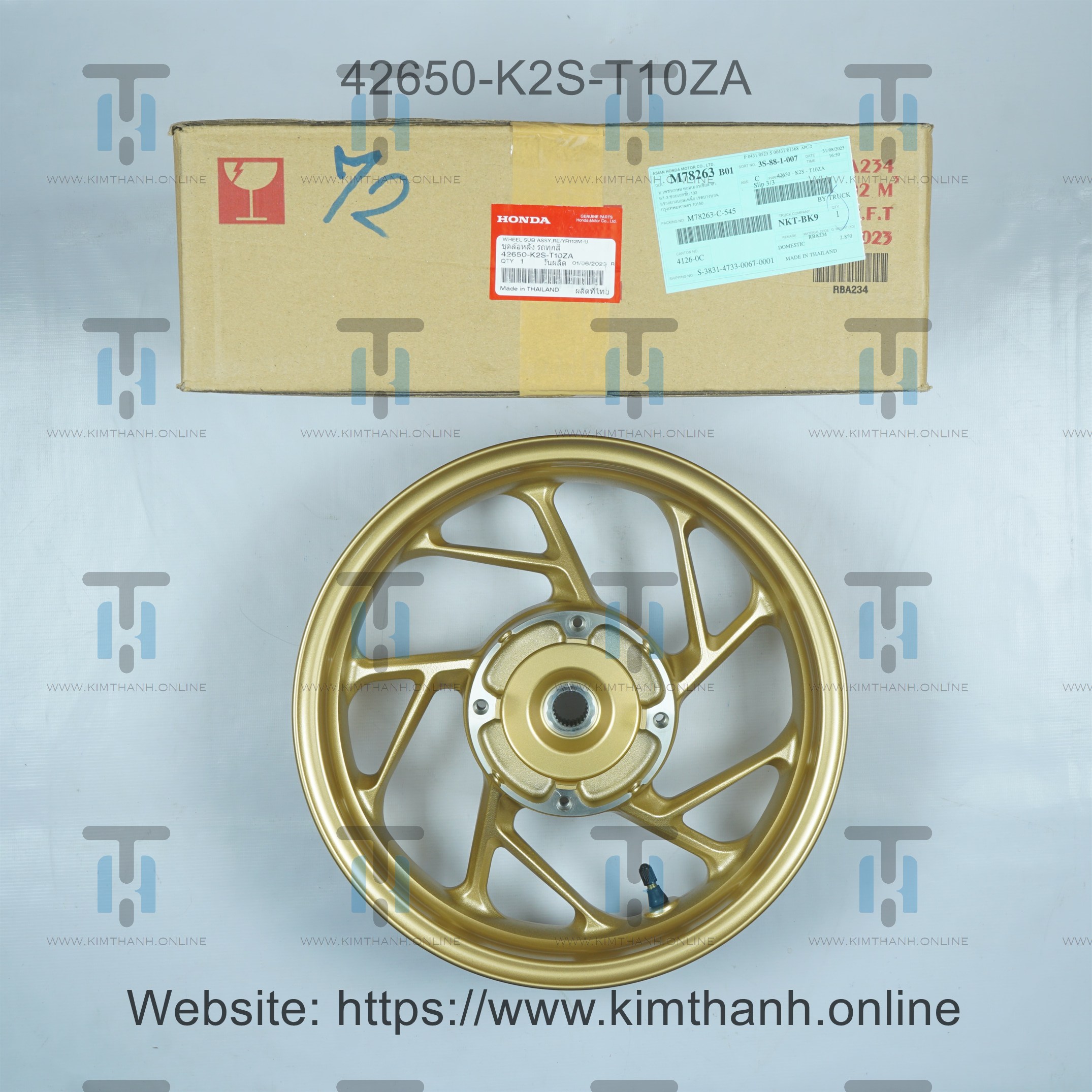 Mâm sau đồng - ABS Click Honda Thái 2022 - 2024