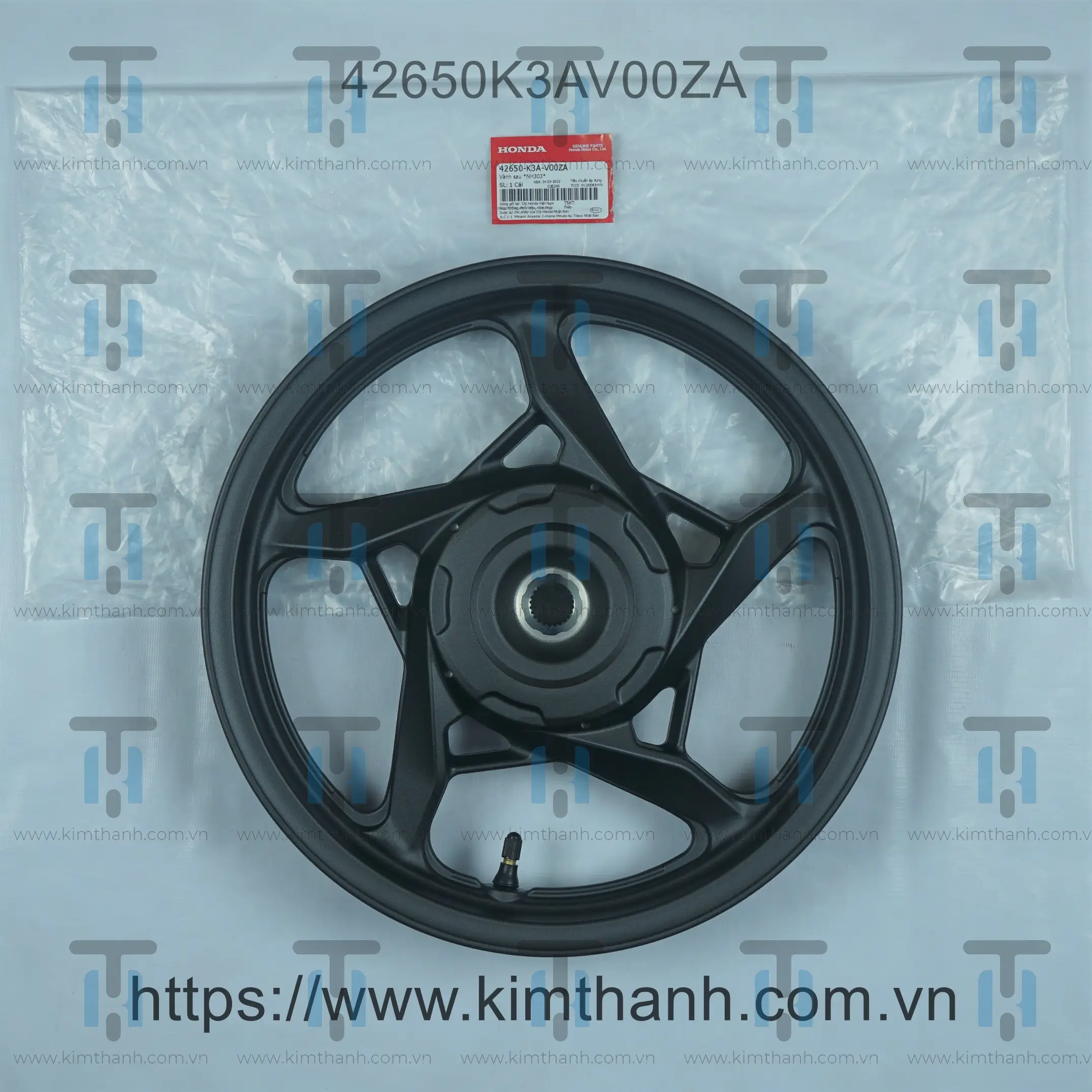 Mâm sau đen CBS Air Blade 2020 - 2021 đèn LED