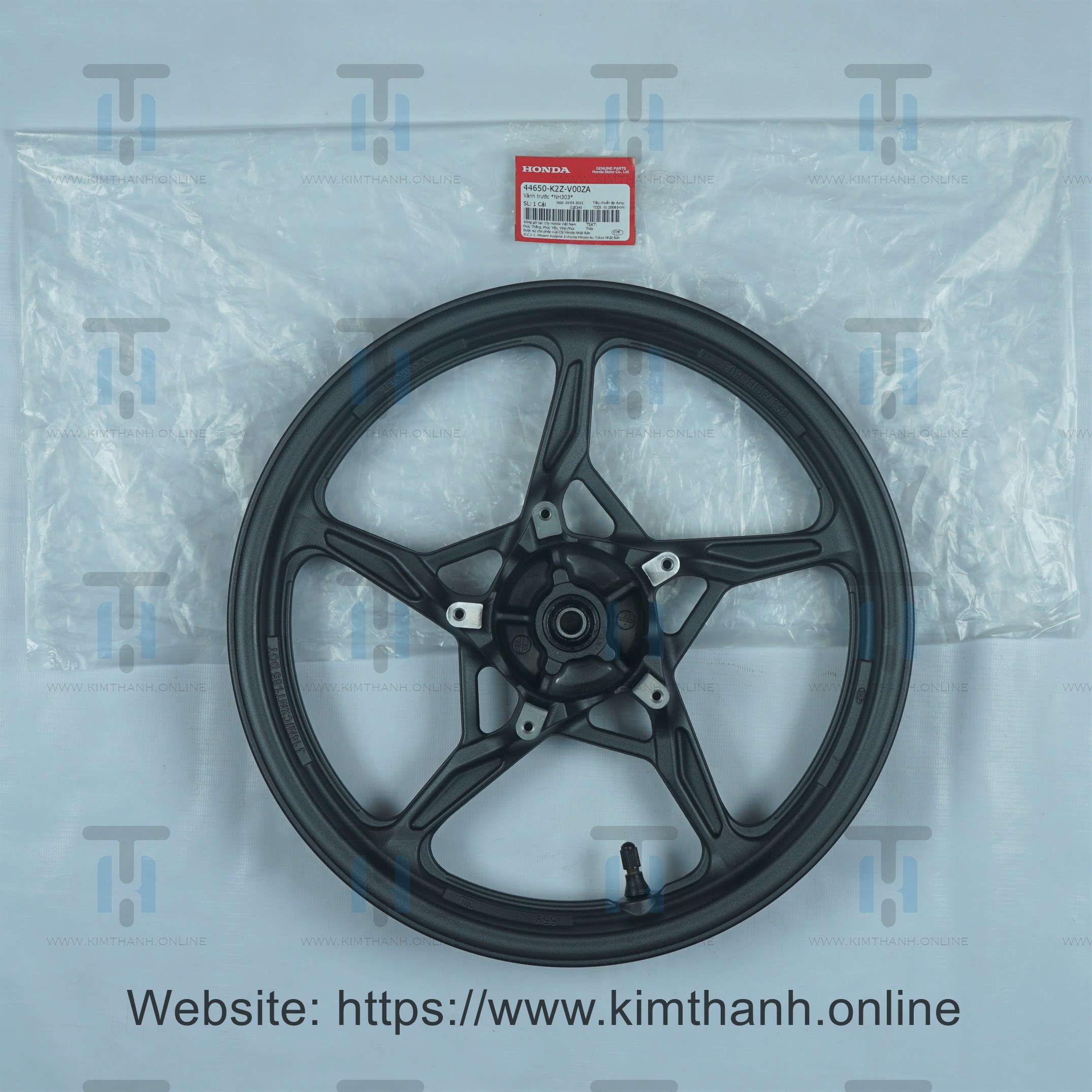 Mâm trước đen ABS Air Blade 2022 - 2025 đèn LED