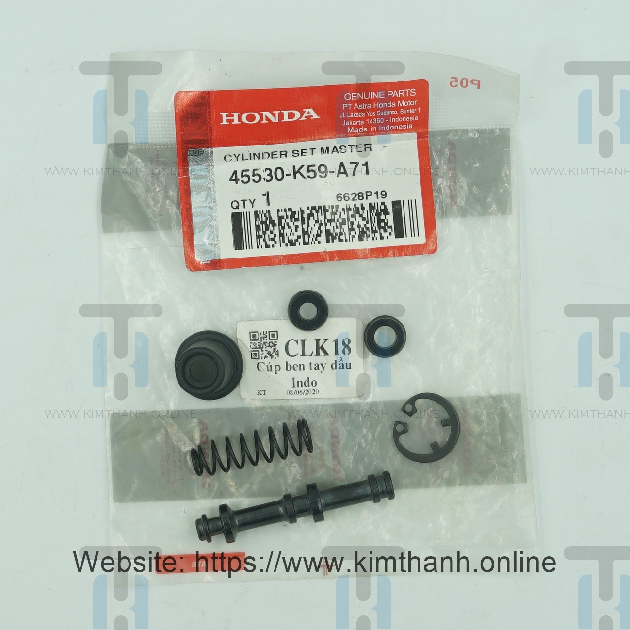 Xi lanh tay phanh dầu Click Honda Indo 2018 - 2021