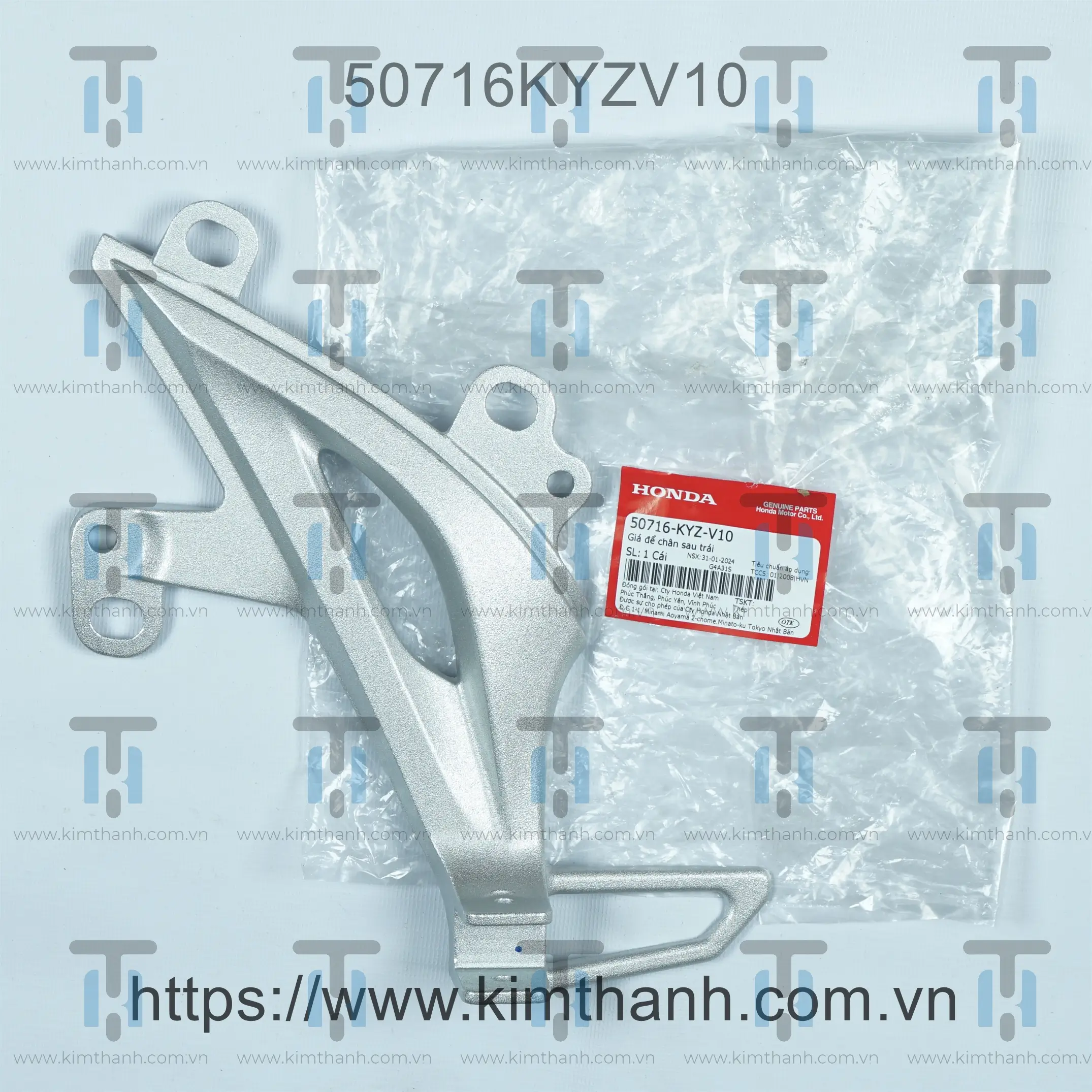 Gác chân nhôm trái Future 125cc 2013