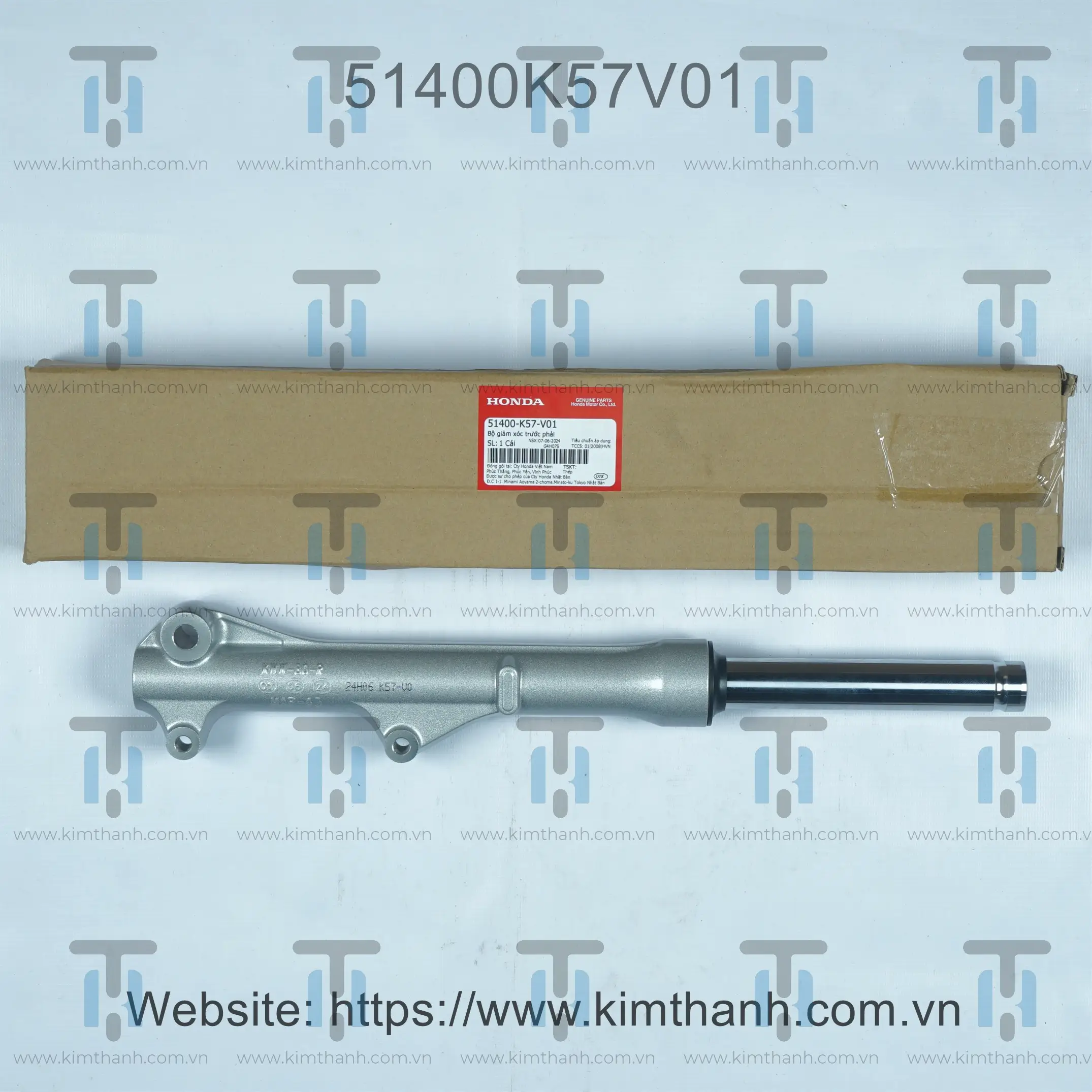 Phuộc trước phải bạc đĩa Wave Blade 2014