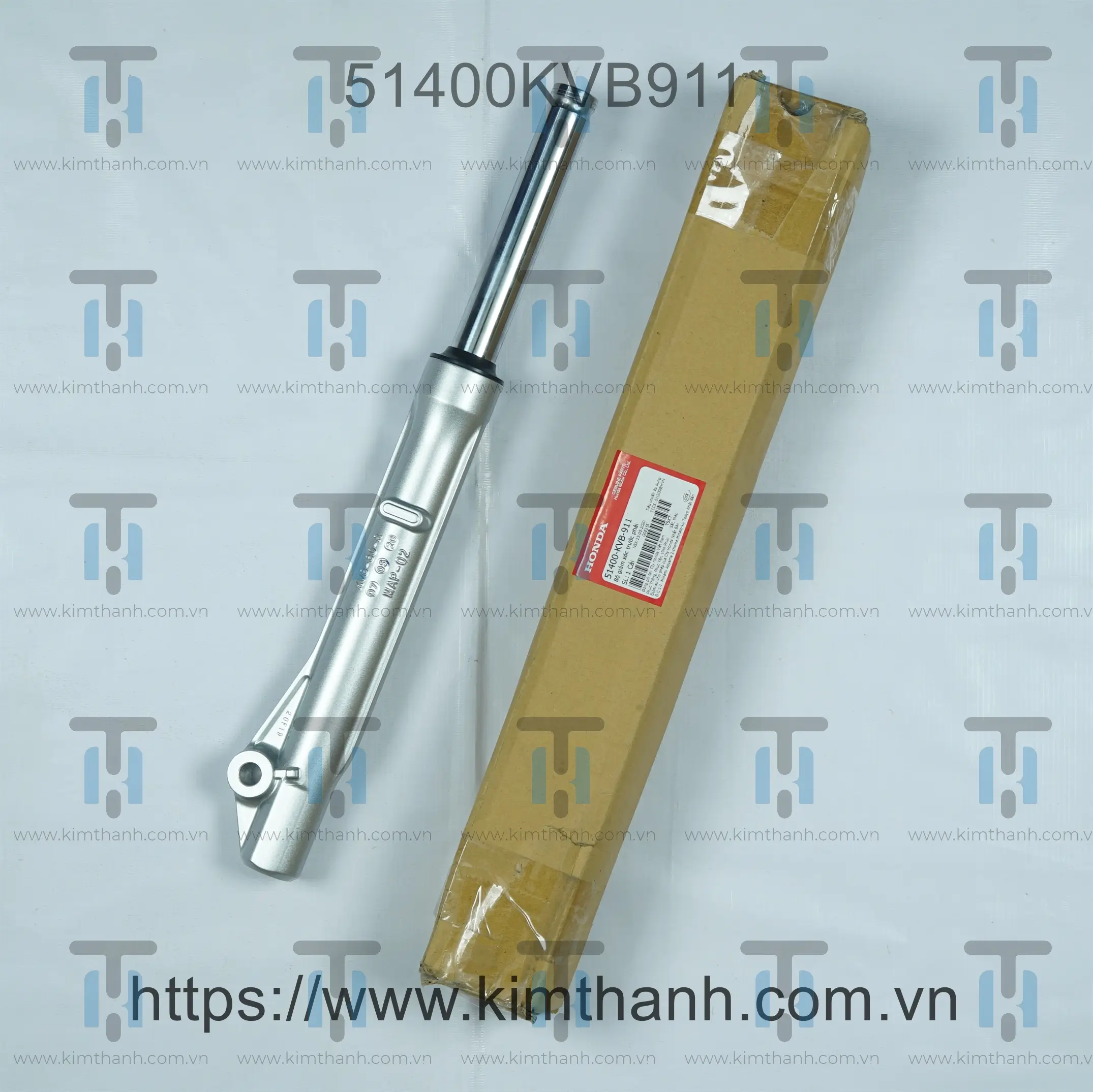 Phuộc trước bạc 2 pis phải Click 110cc Honda Việt Nam