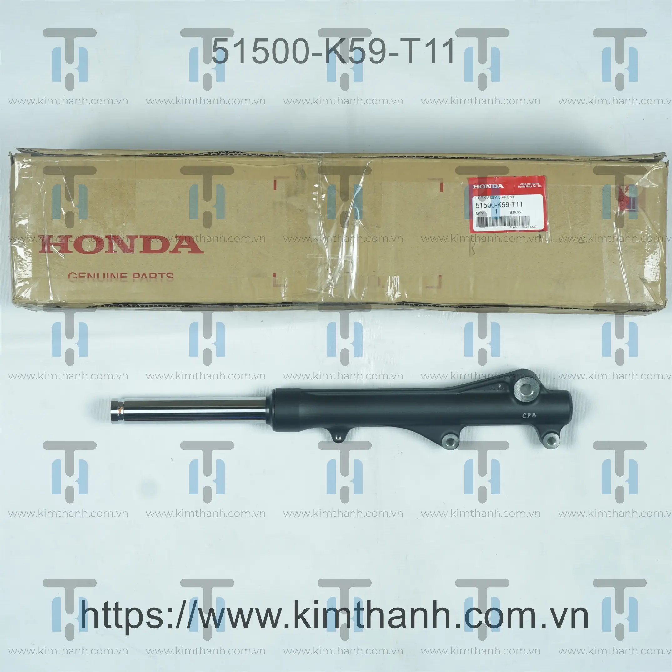 Phuộc trước đen mờ trái Click Honda Thái 2018 - 2021