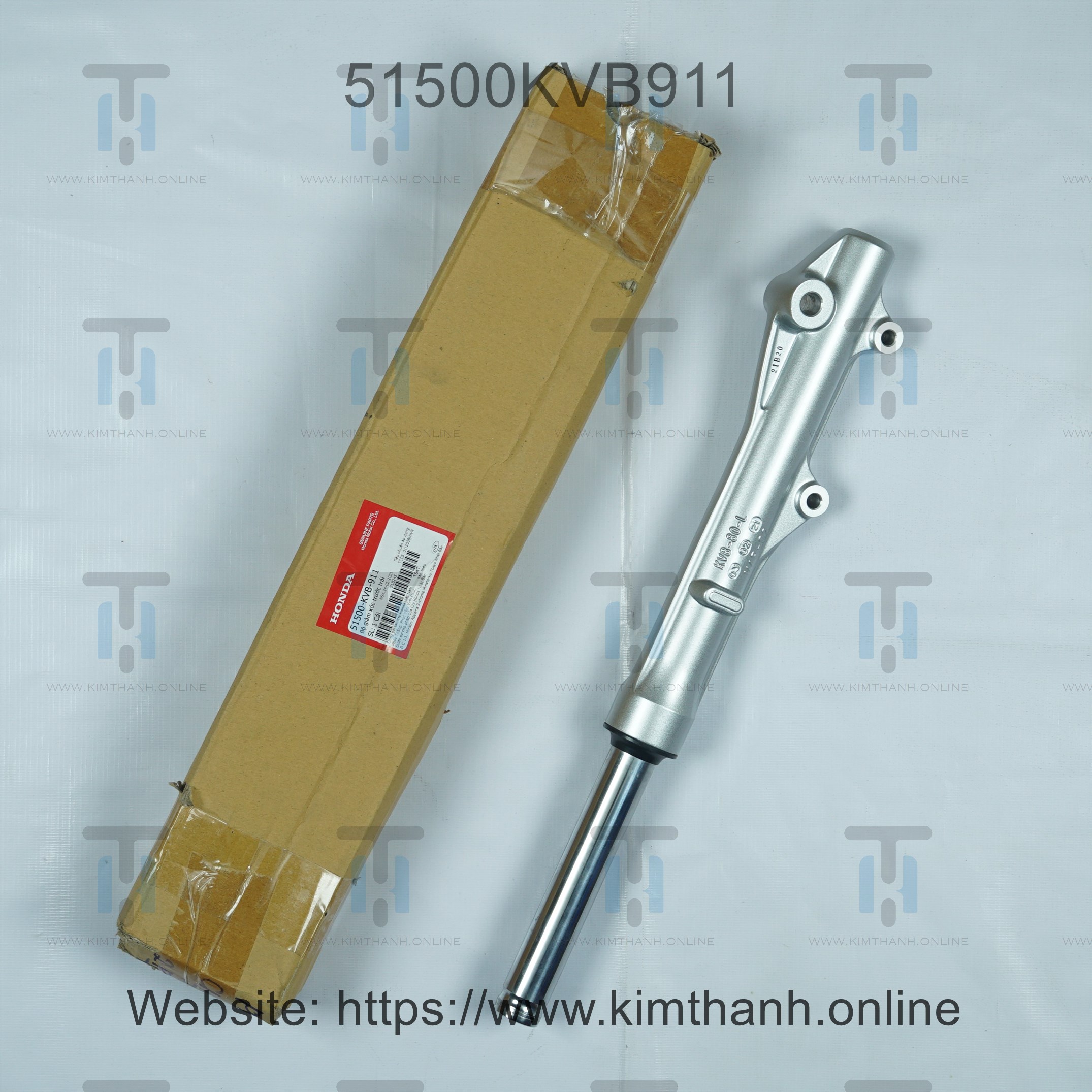 Phuộc trước bạc 2 pis trái Click 110cc Honda Việt Nam