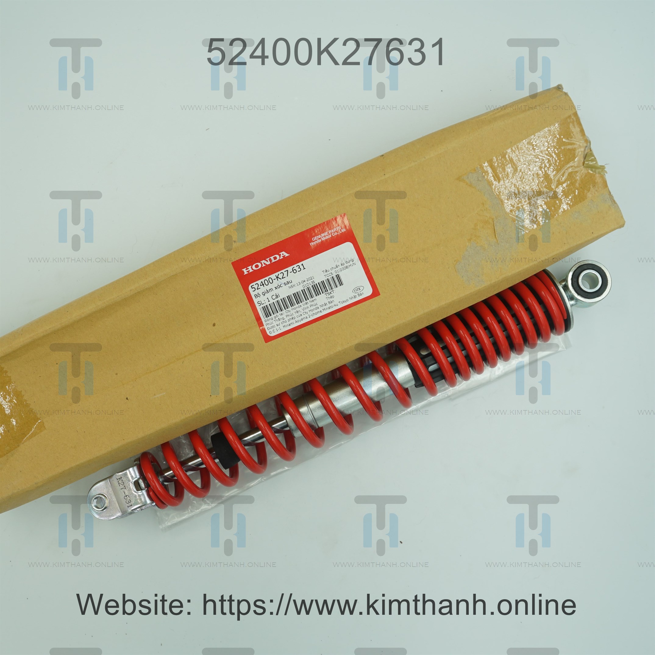 Phuộc sau đỏ Air Blade 2013 - 2015 đèn cầu