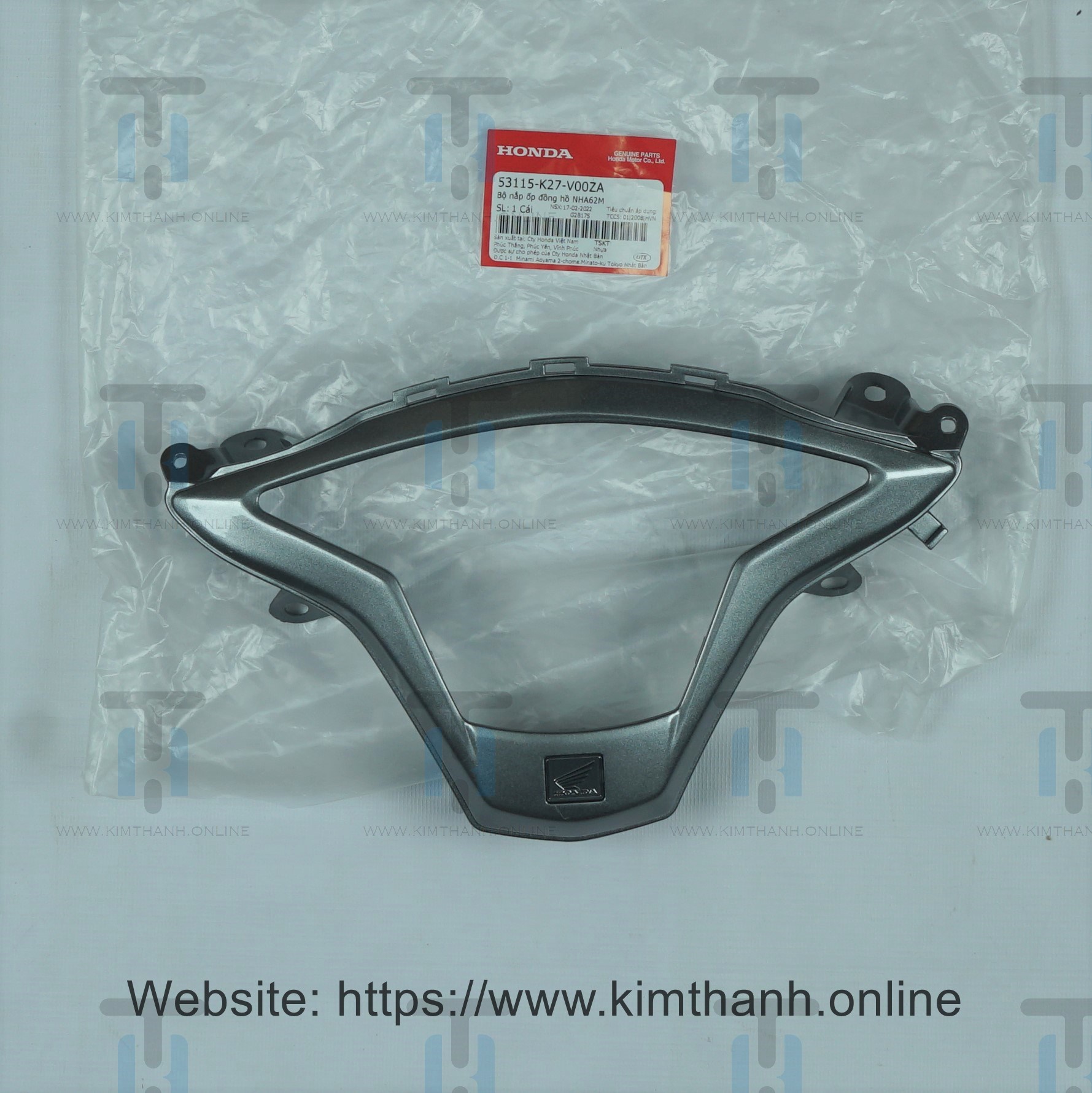 Viền đồng hồ xám đậm Air Blade 2013 - 2015 đèn cầu