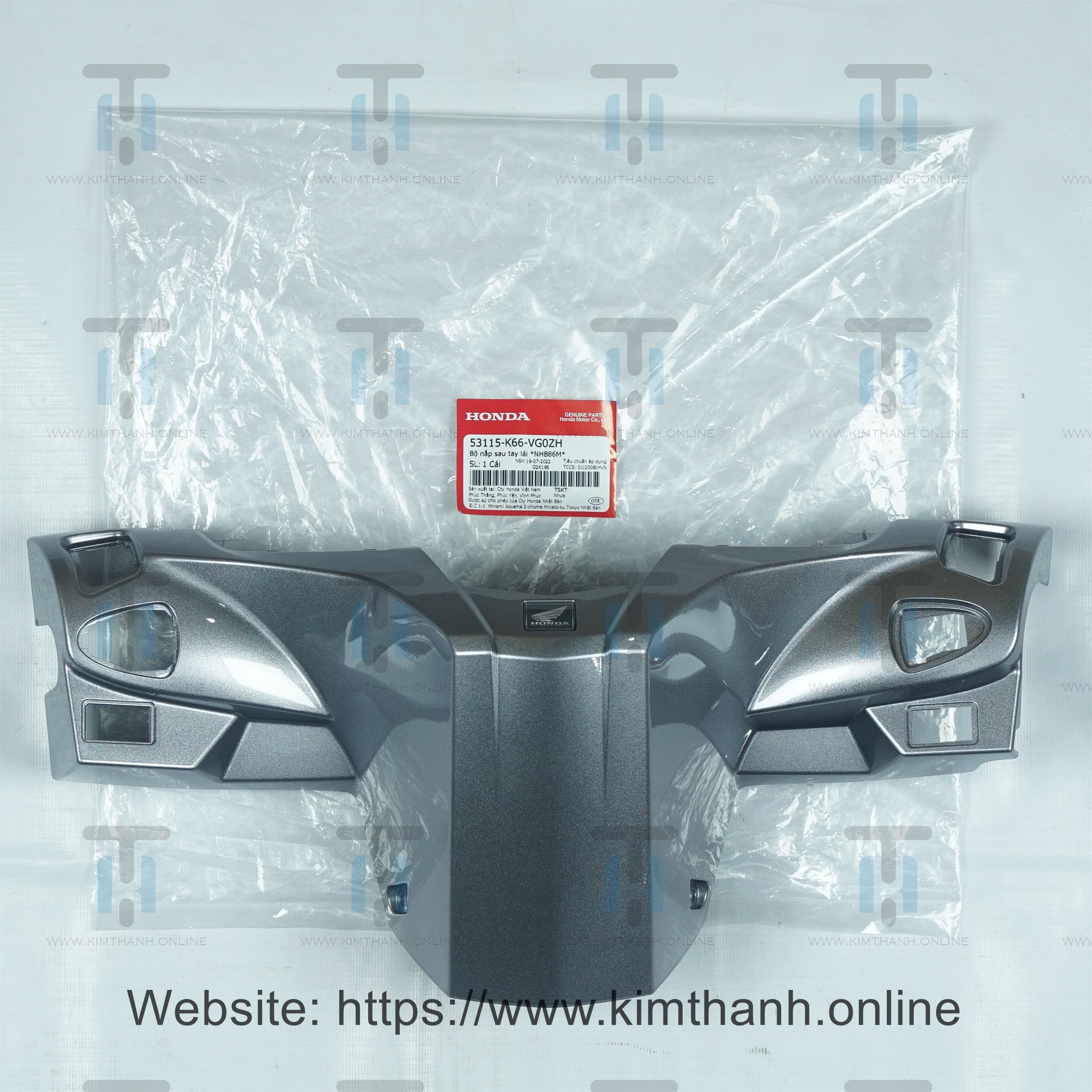 Nắp ốp sau tay lái xe Air Blade 2016 màu môn có tem