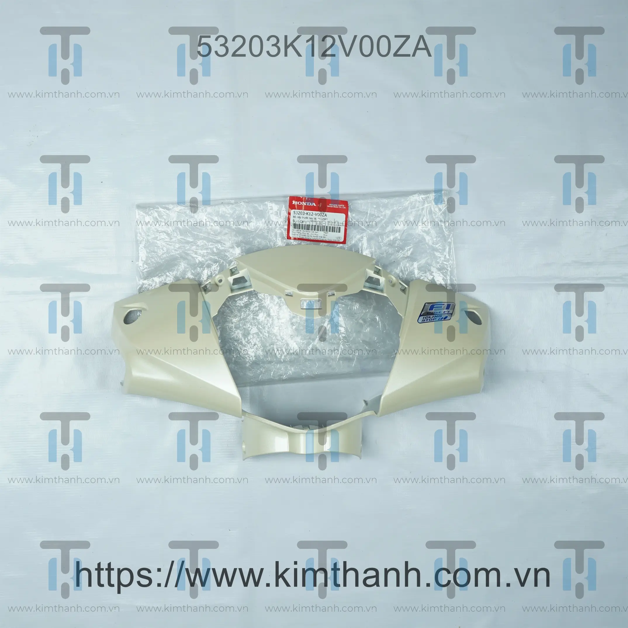 Ốp tay lái trước kem lợt có tem Lead 2017 - LED