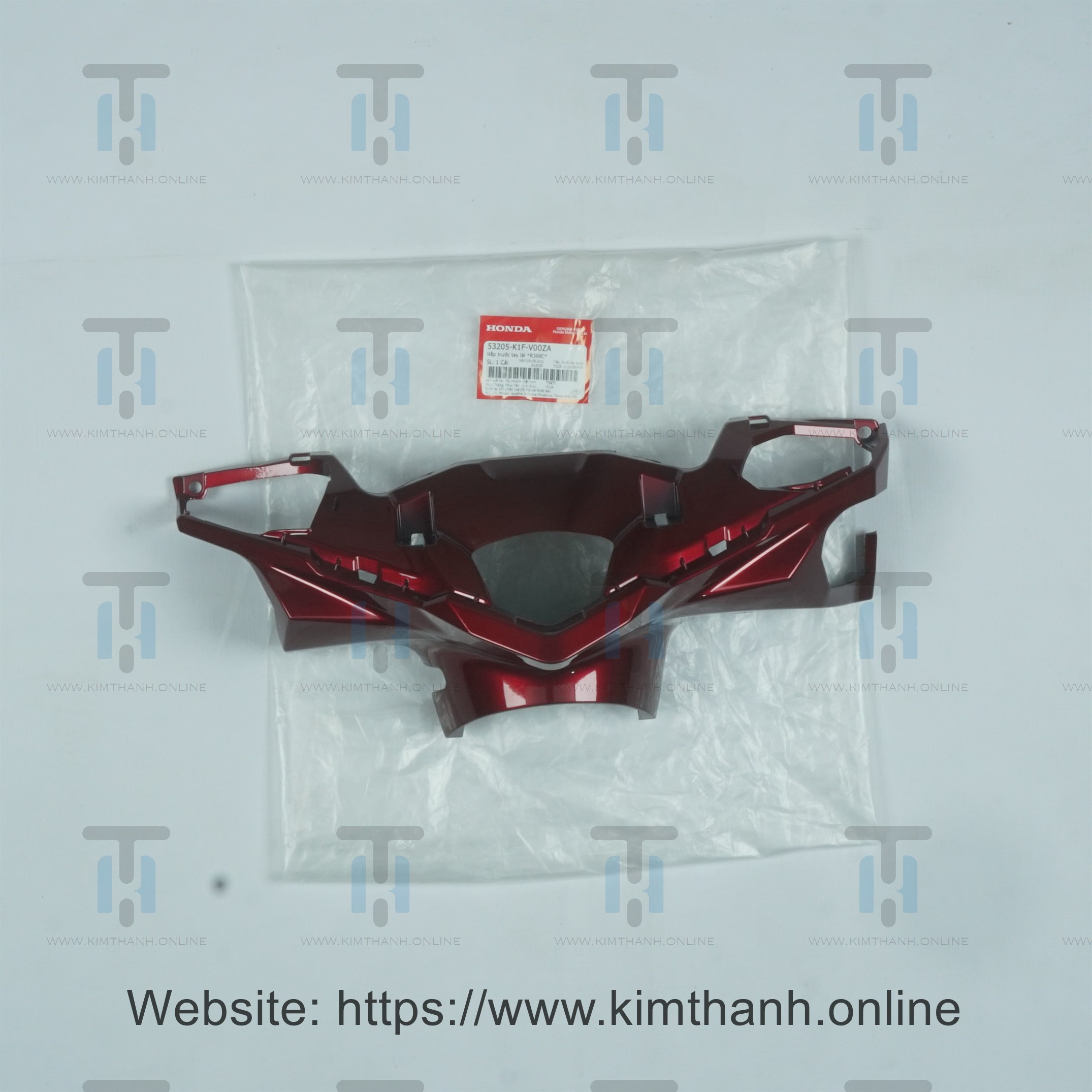 Ốp mão đầu xe Air Blade 2020 màu đỏ đô
