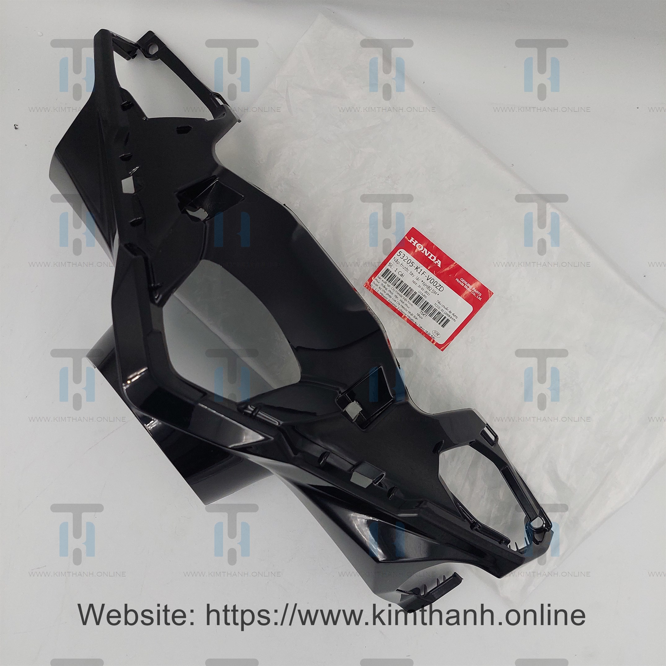 Ốp mão đầu xe Air Blade 2020 màu đen bóng (NHB25M)