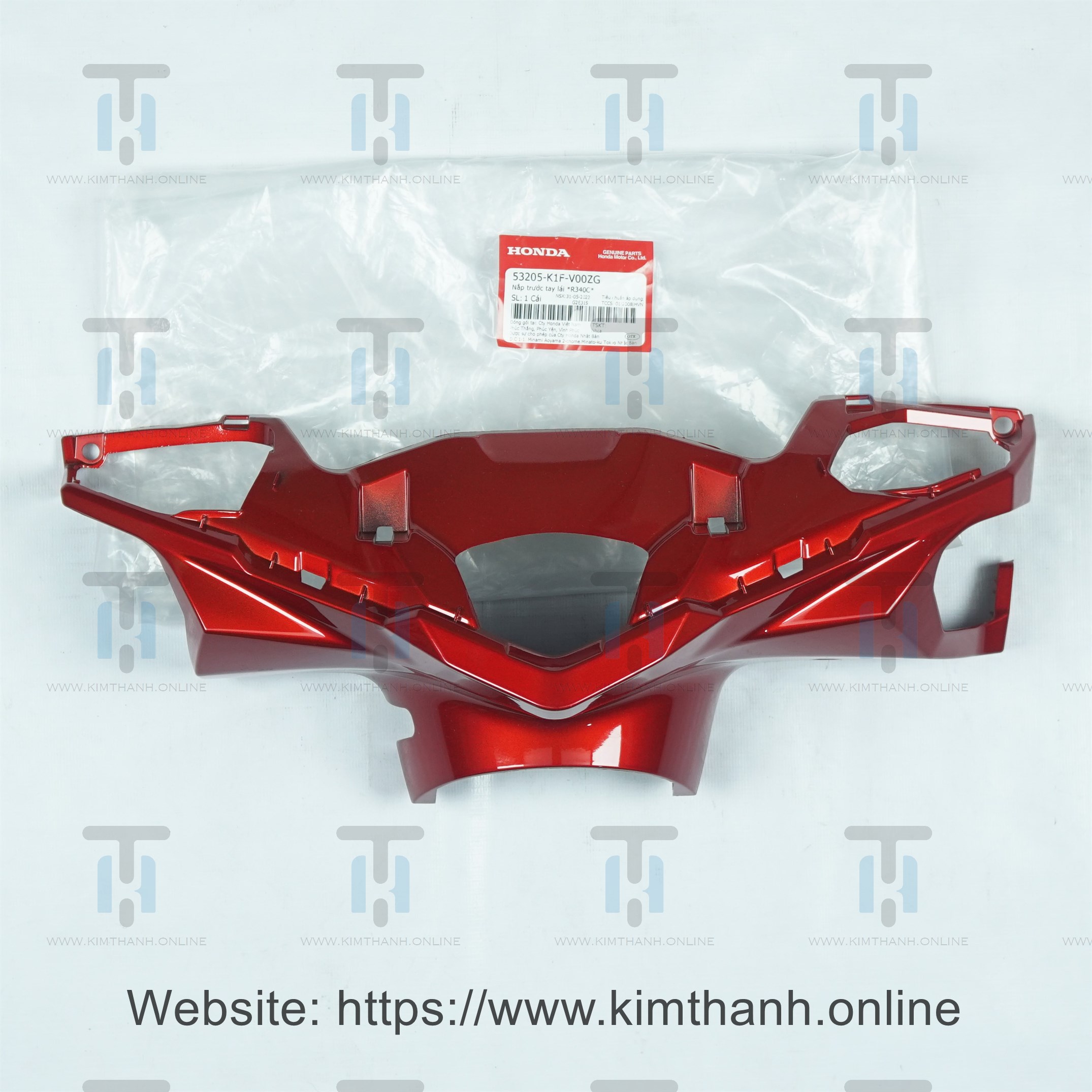 Ốp mão đầu xe Air Blade 2020 màu đỏ tươi