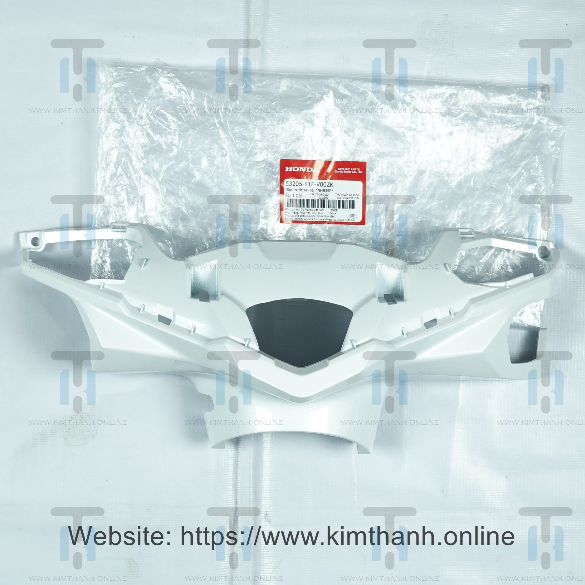 Ốp mão đầu xe Air Blade 2020 màu trắng