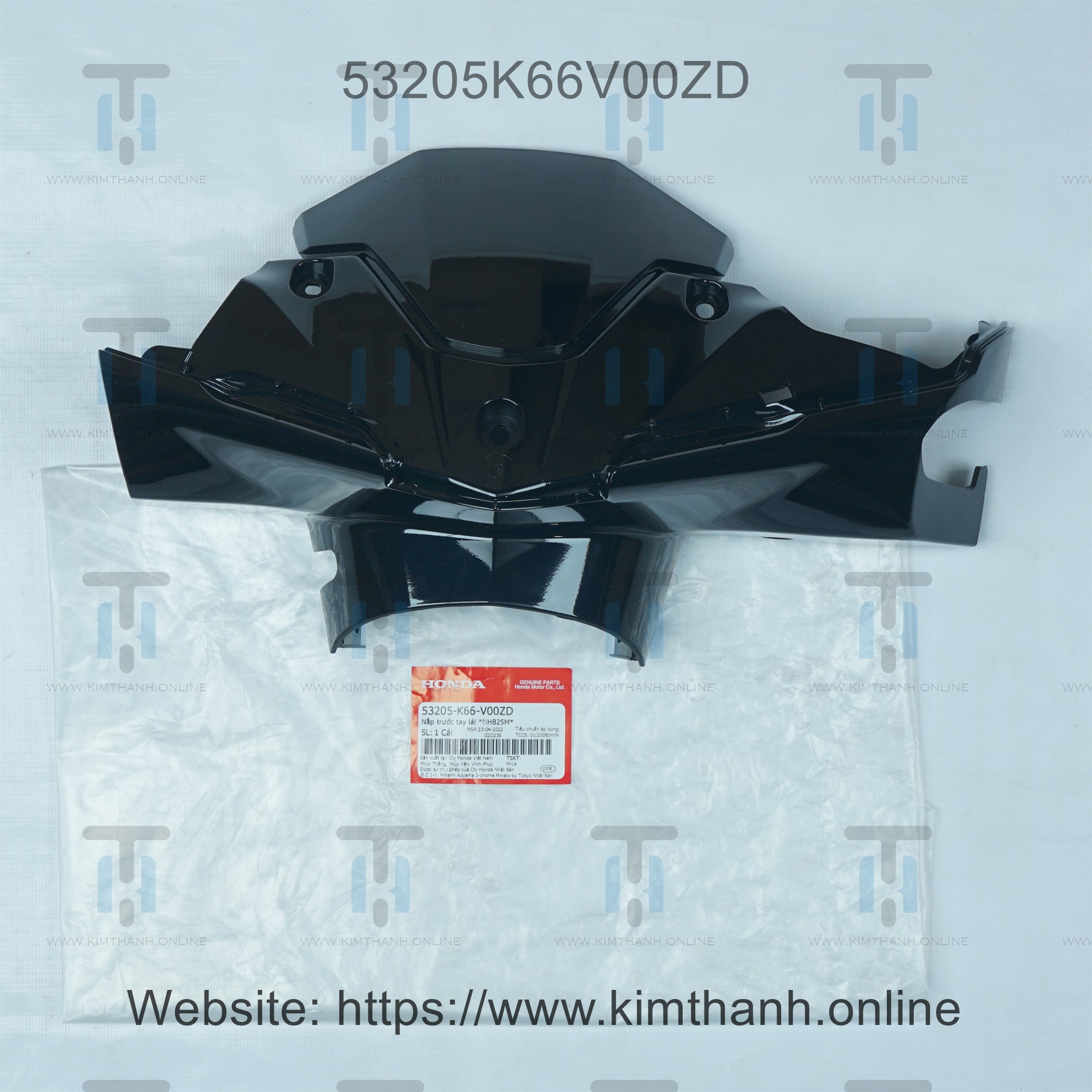 Ốp mão đầu xe Air Blade 2016 màu đen bóng
