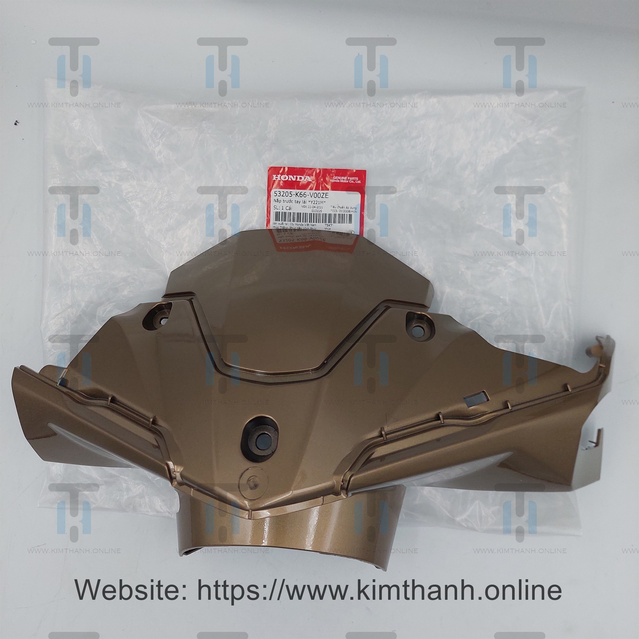 Ốp mão đầu xe Air Blade 2016 màu đồng