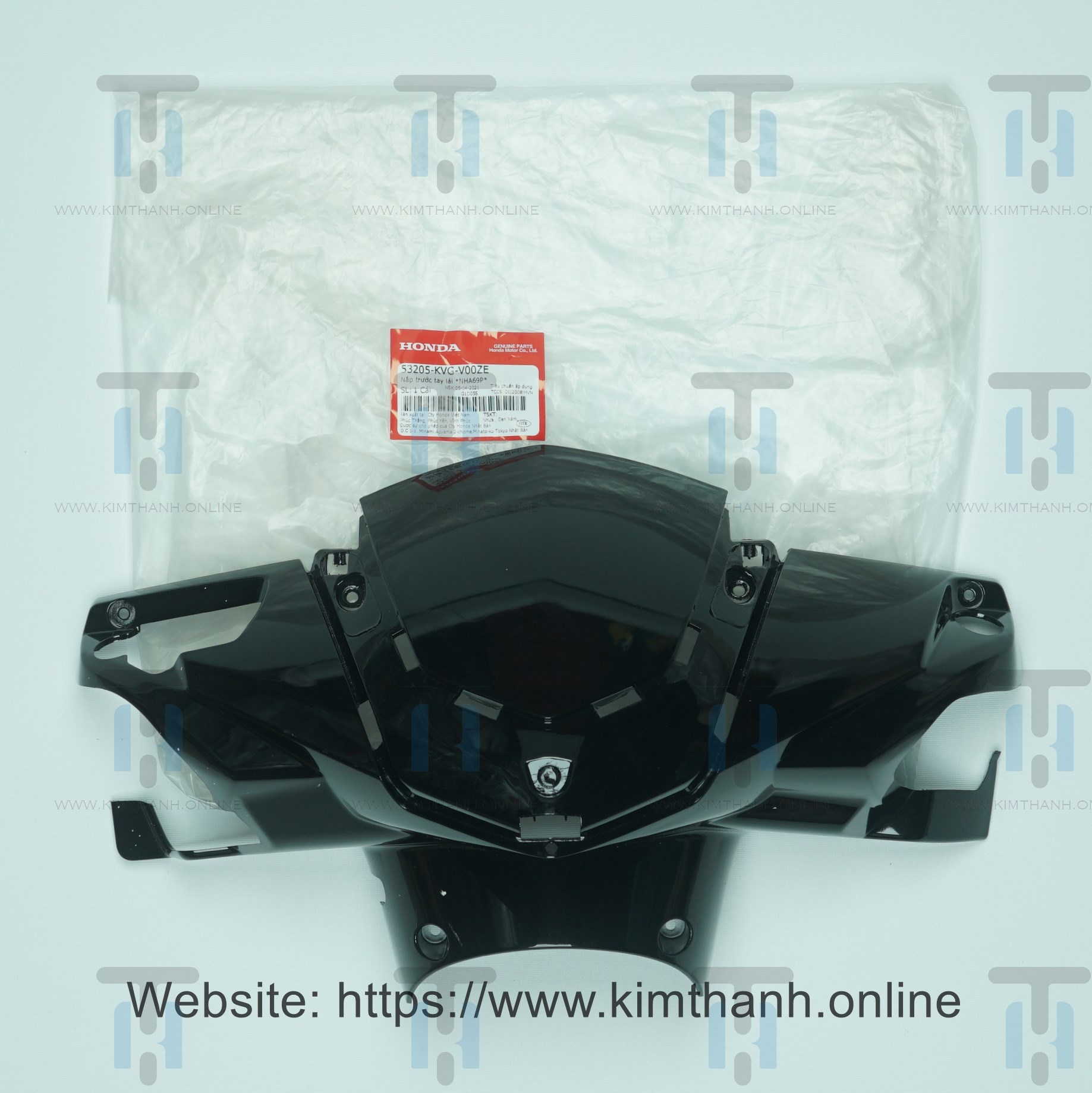 Đầu Honda Việt đen bóng không tem Air Blade đời đầu