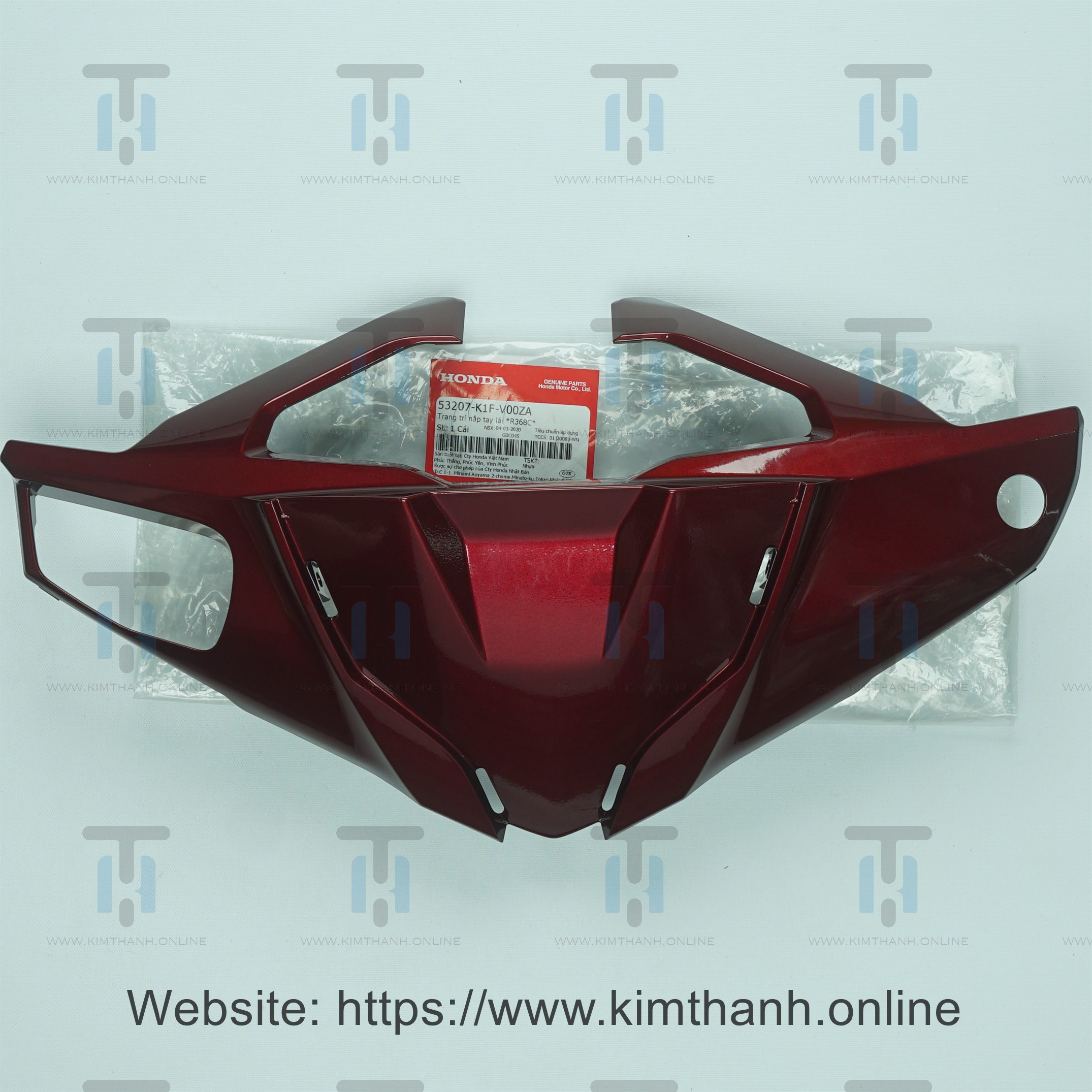 Ốp mão đầu xe Air Blade 2020 màu đỏ đô