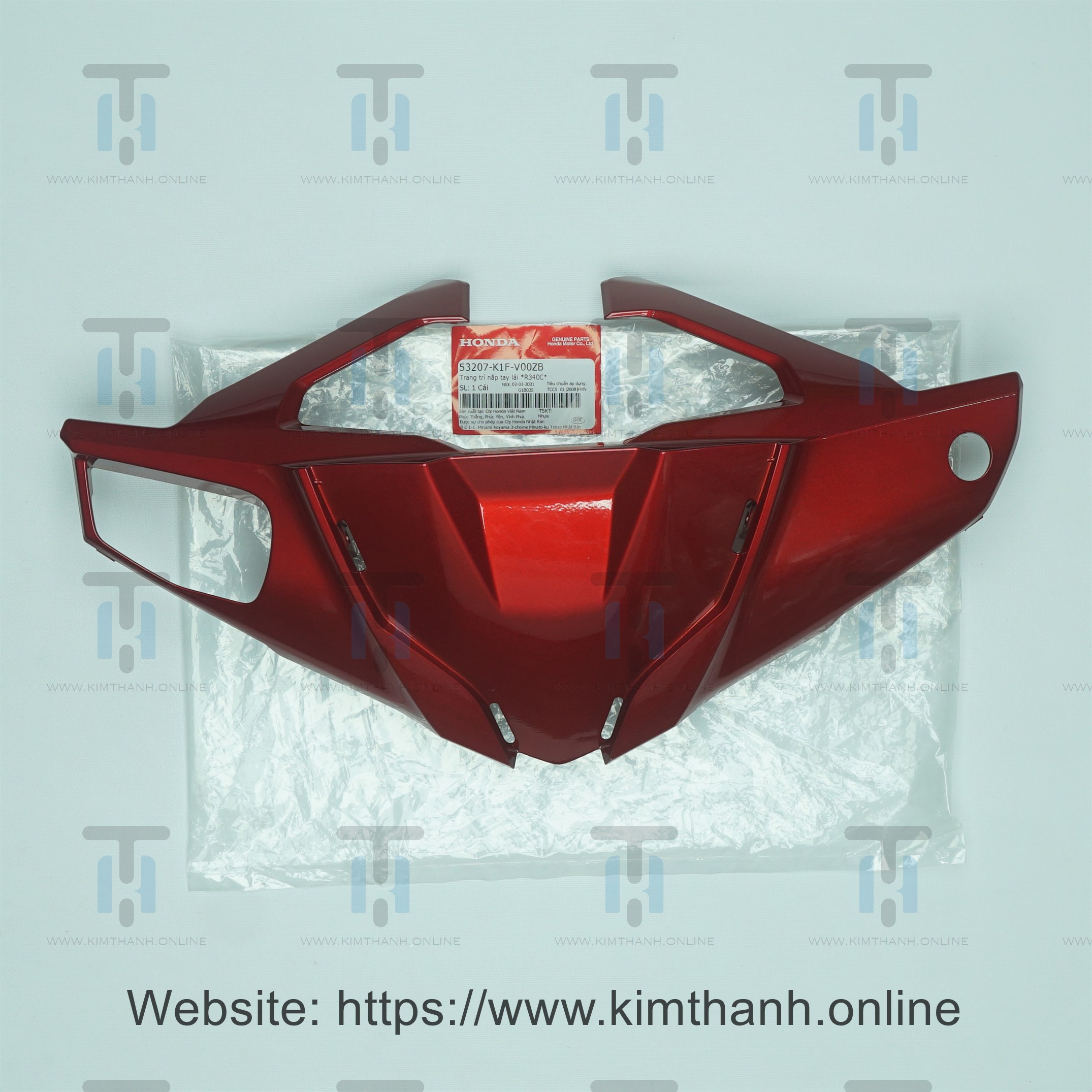 Ốp mão đầu xe Air Blade 2020 màu đỏ tươi