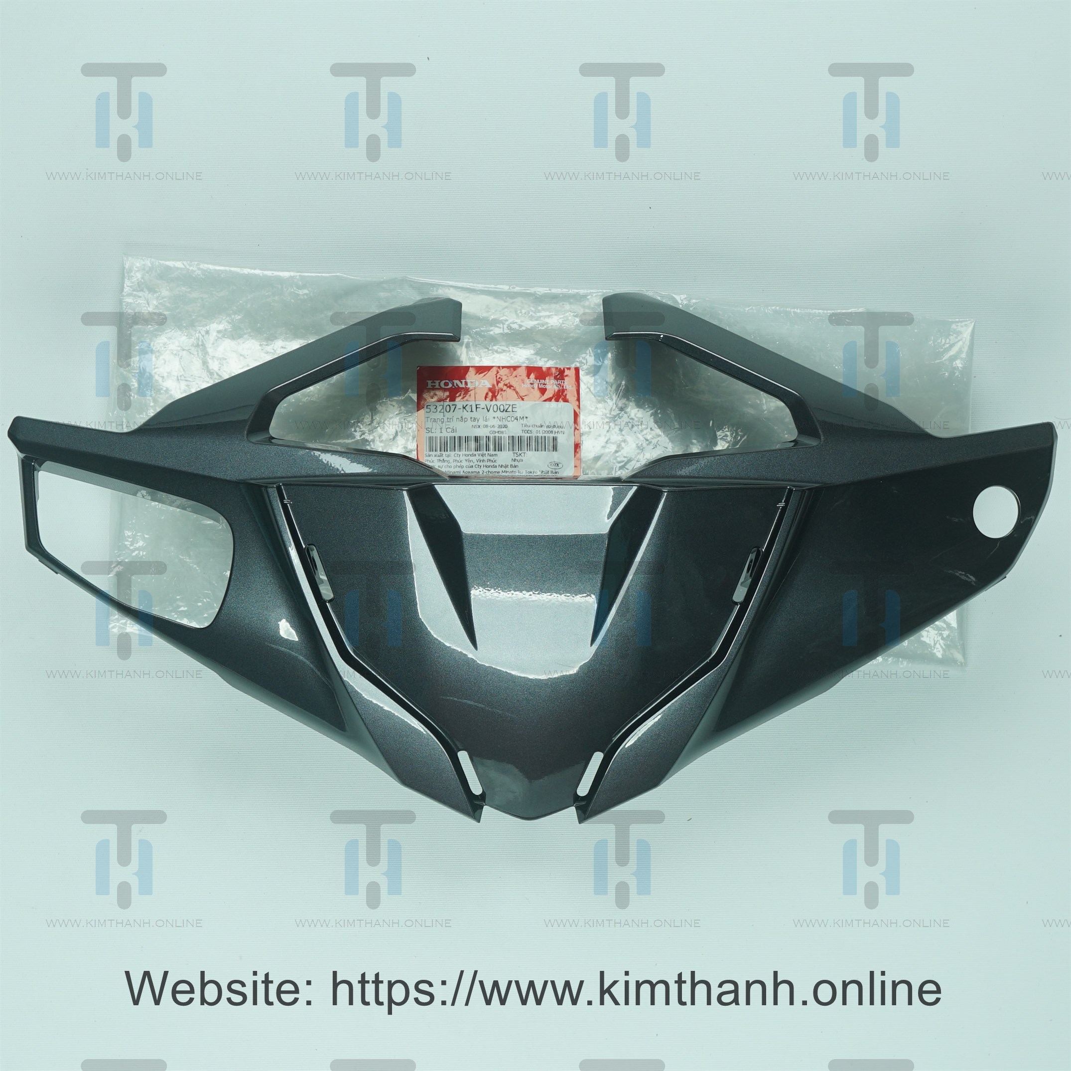 Ốp mão đầu xe Air Blade 2020 màu xám lợt