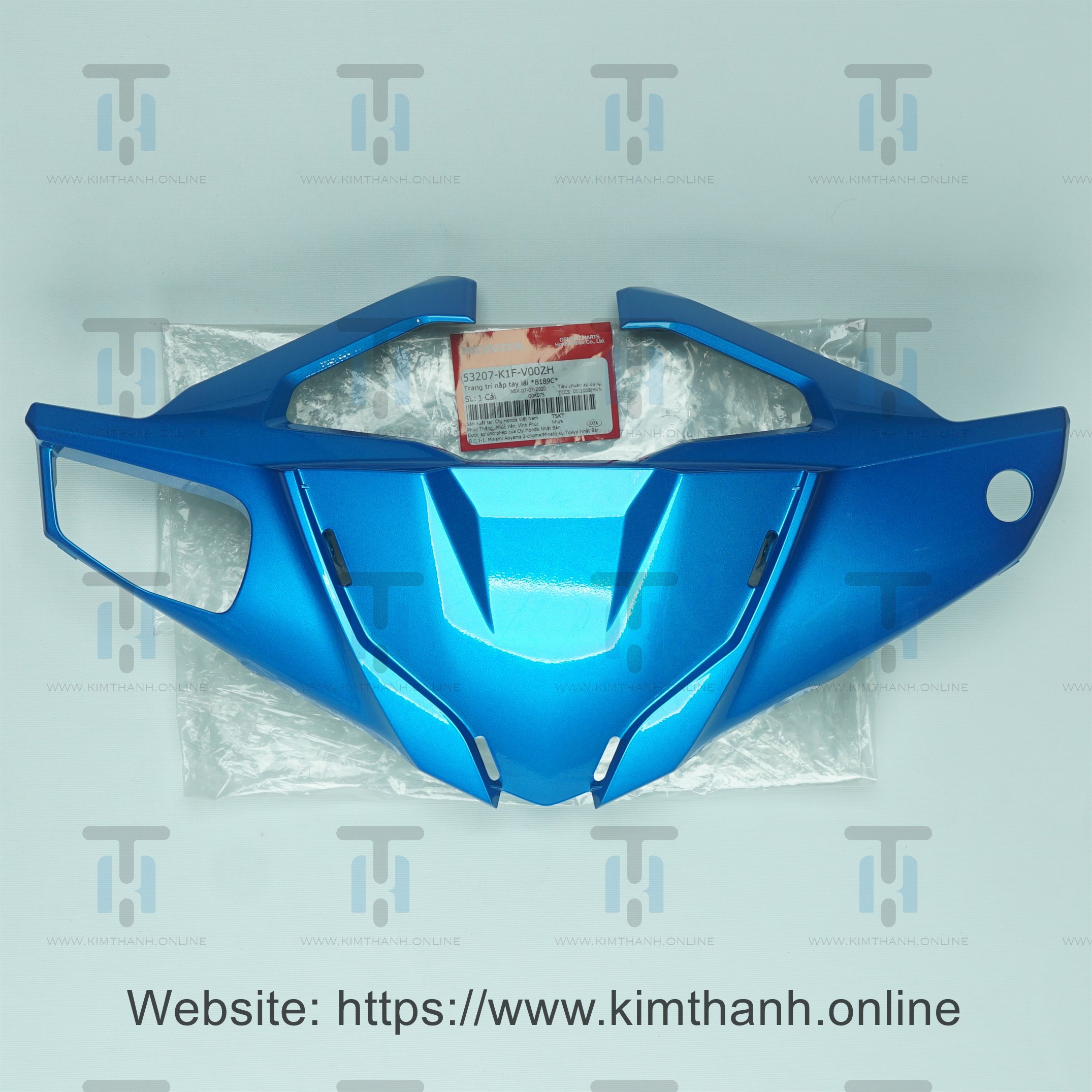 Ốp mão đầu xe Air Blade 2020 màu xanh dương